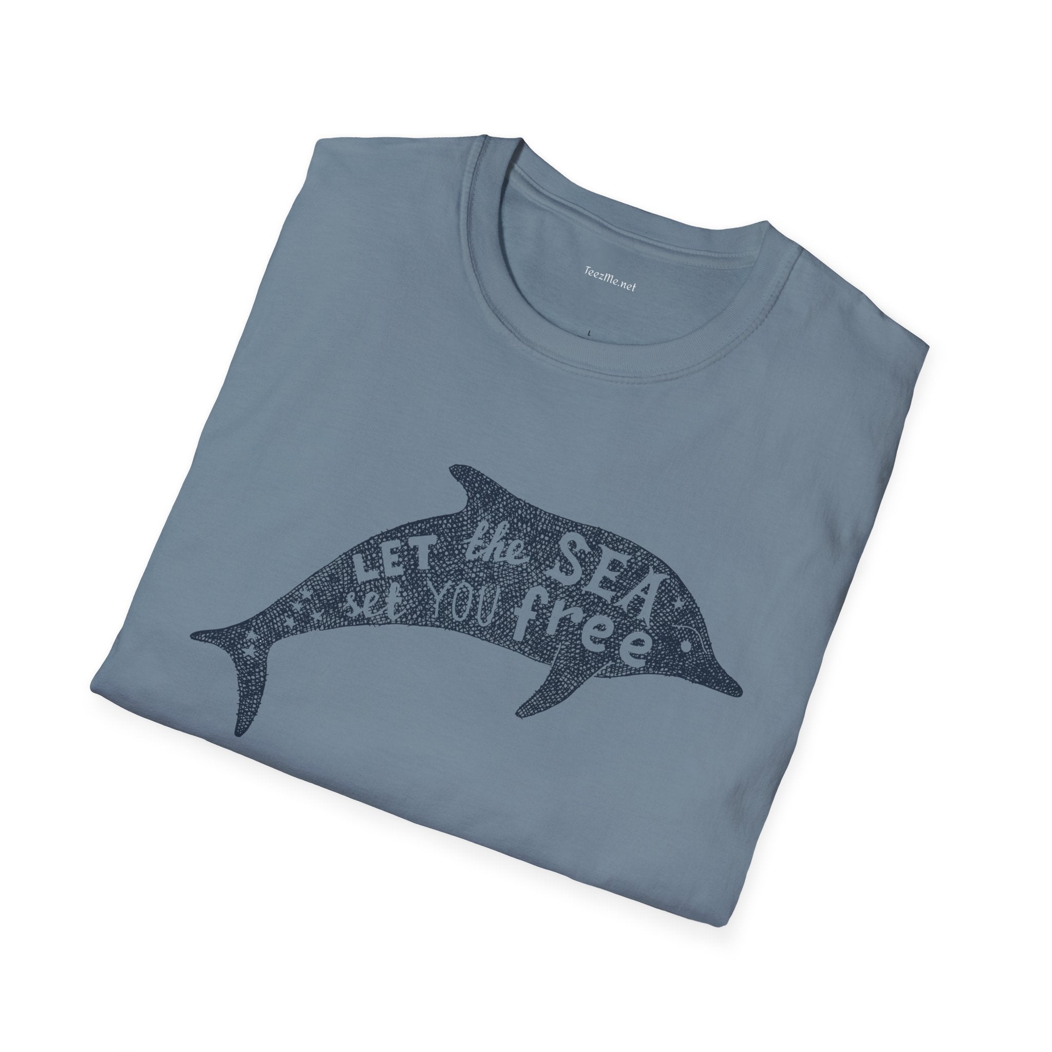 Let the sea - Unisex Softstyle T-Shirt 100% Cotton Graphic