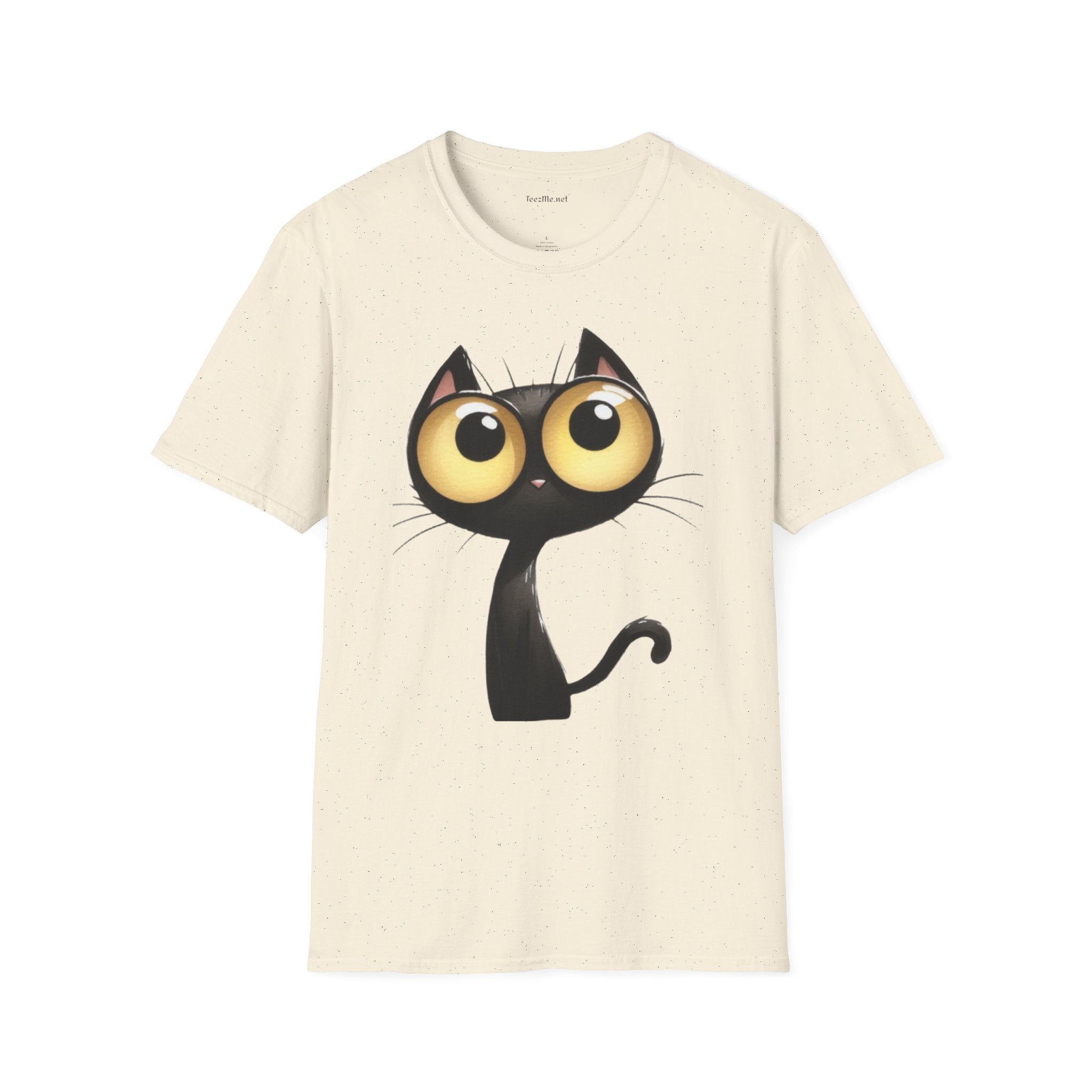 Crazy Cat 2 Unisex SoftStyle T-Shirt 100% Cotton Graphic