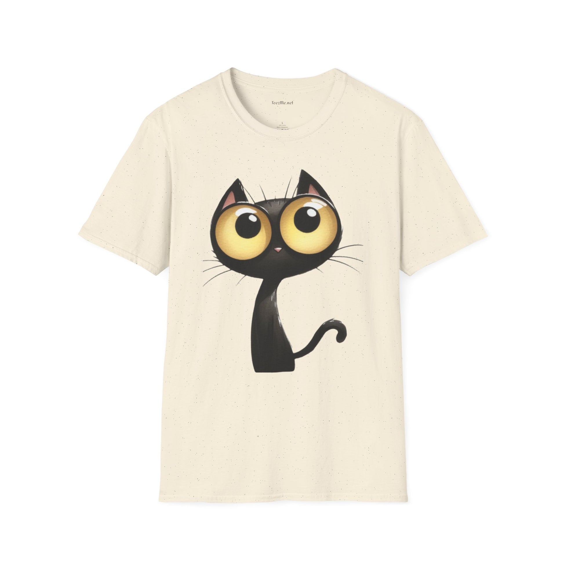 Crazy Cat 2 Unisex SoftStyle T-Shirt 100% Cotton Graphic