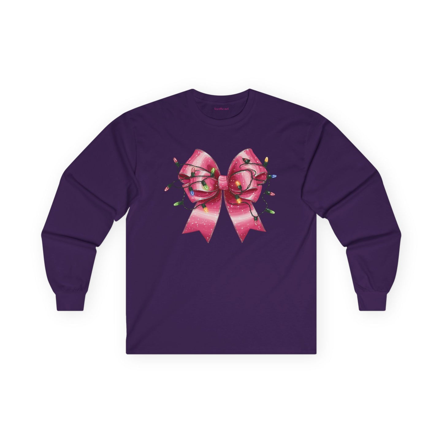 Pink Bow with Lights Unisex Ultra Cotton Long Sleeve Tee
