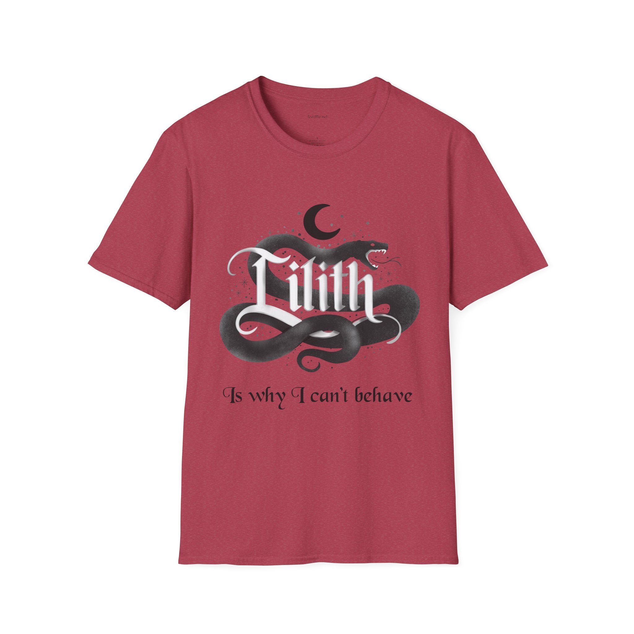 Lilith Is Why I Can't Behave Unisex Softstyle T-Shirt 100% Cotton Graphic