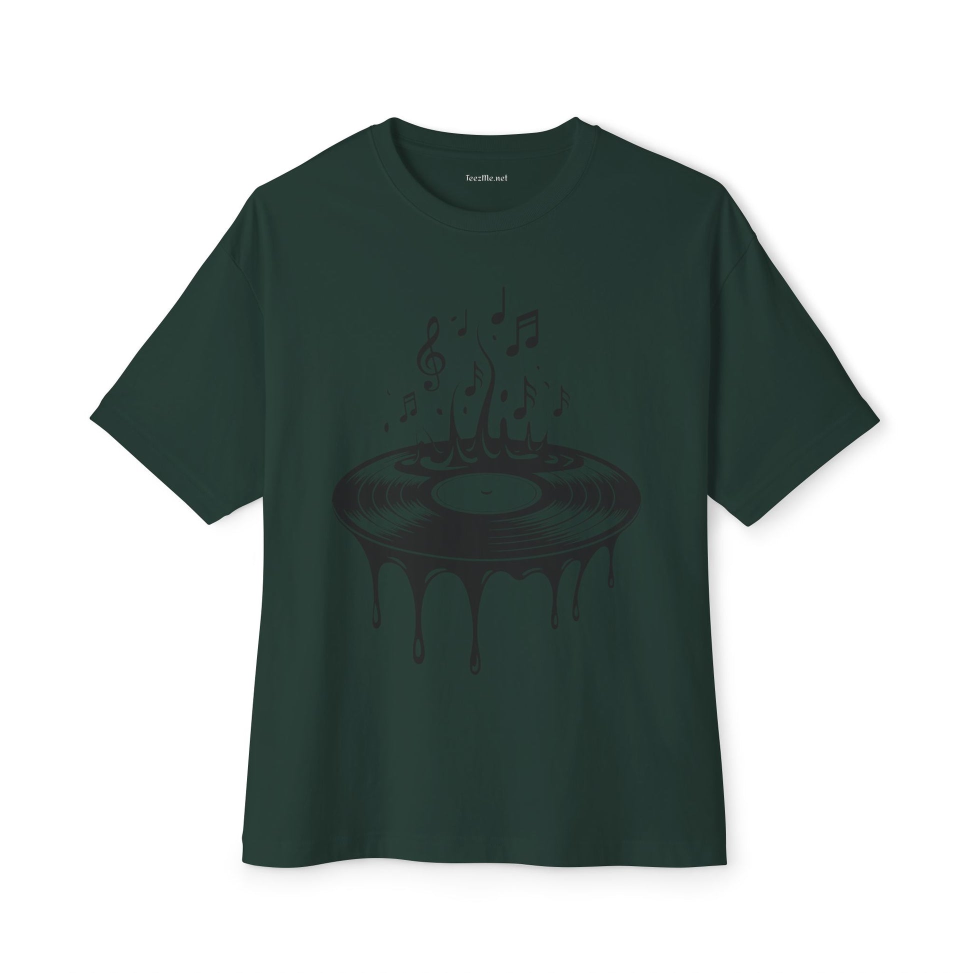 Spinning Vinyl (1) Unisex Oversized Boxy Tee