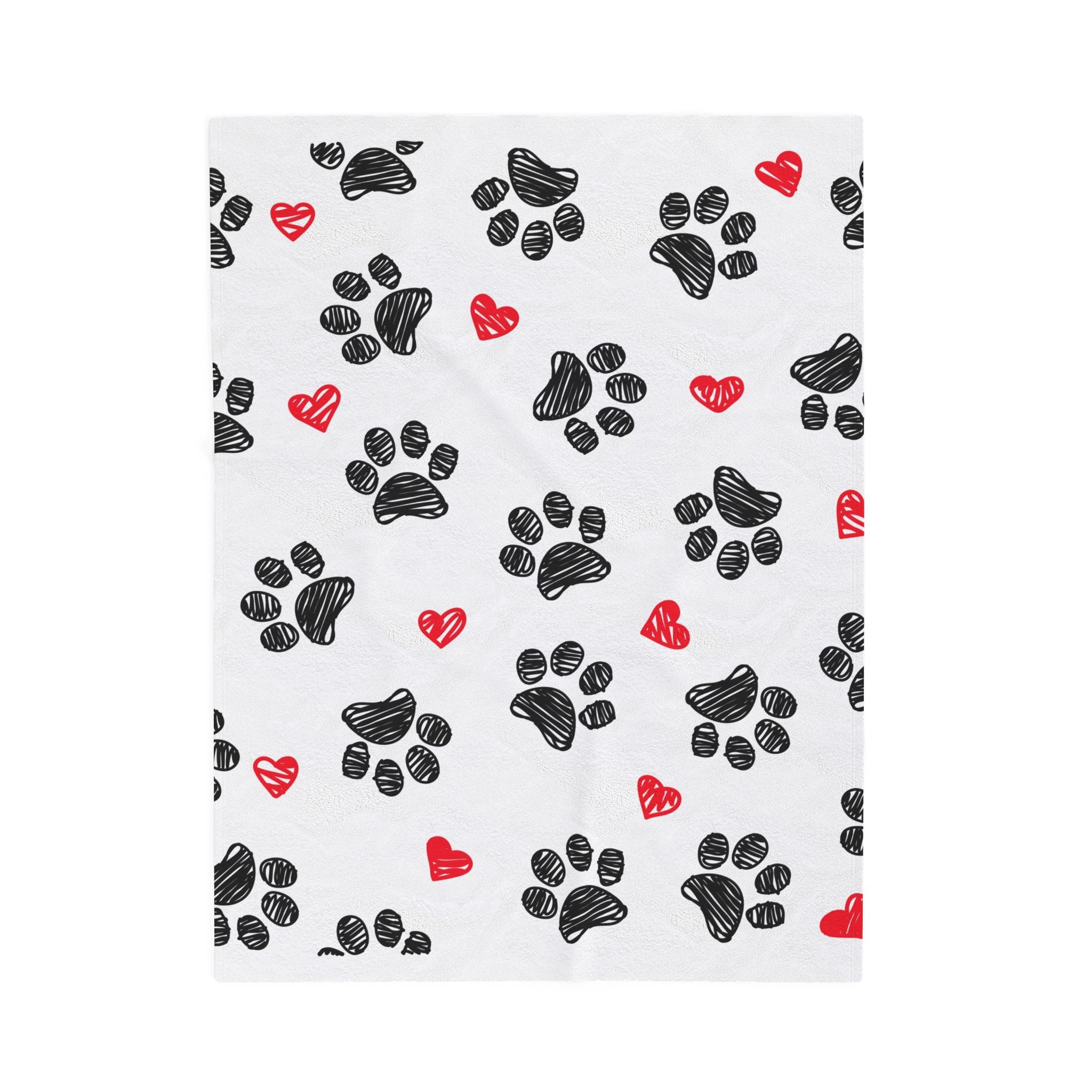 Love Paws Velveteen Plush Blanket birthday valentine gift