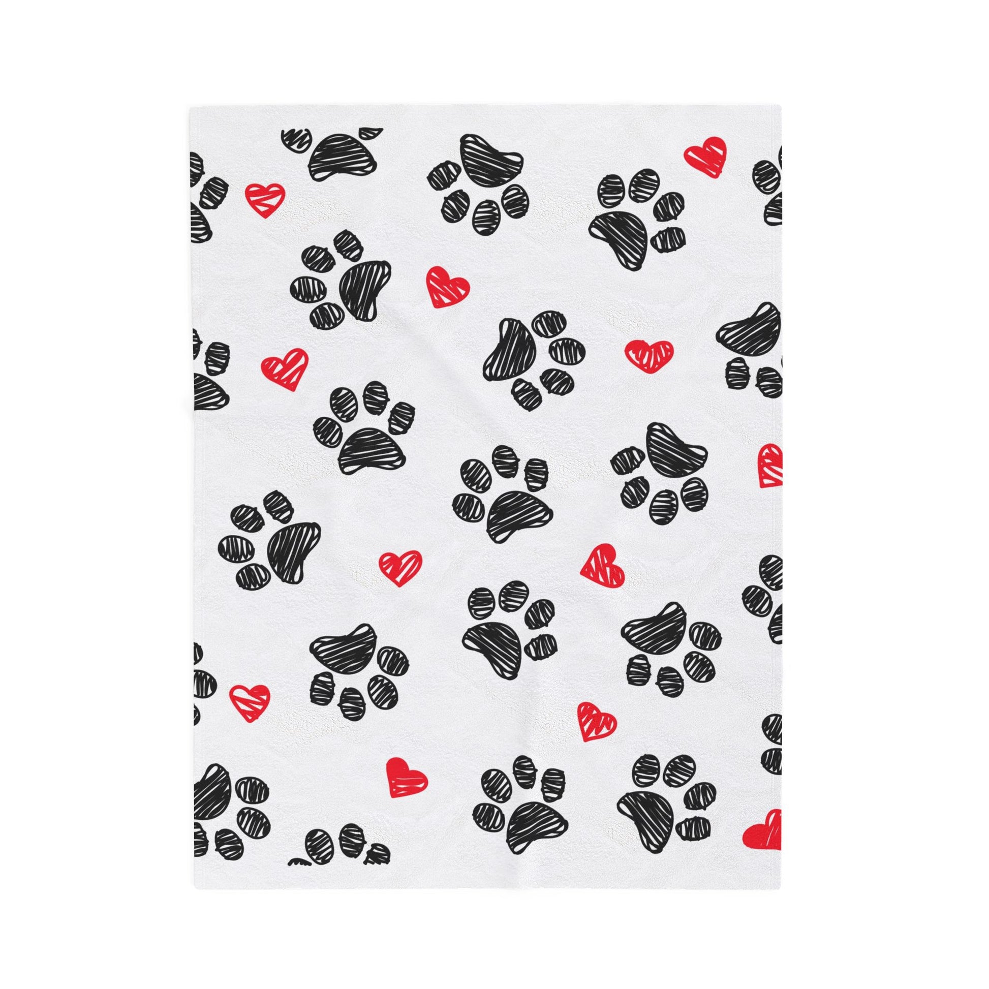 Love Paws Velveteen Plush Blanket birthday valentine gift