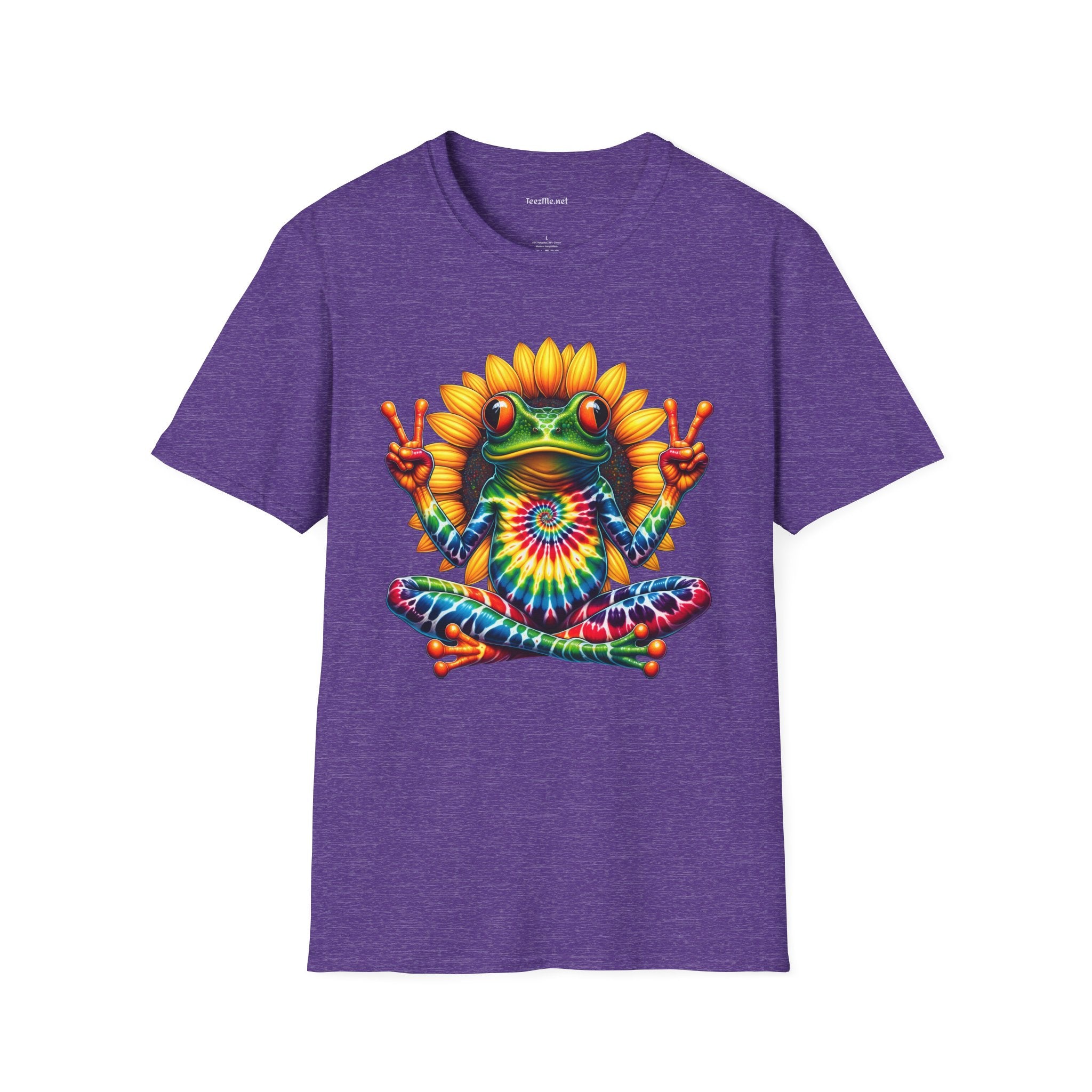 Peace Frog Tie-dye Unisex Softstyle T-Shirt 100% Cotton  #tarot
