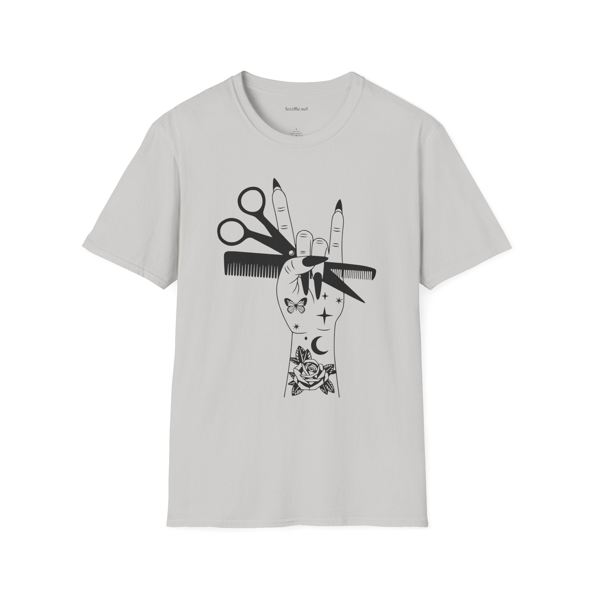 Hairstylist Boho Unisex Softstyle T-Shirt 100% Cotton Graphic