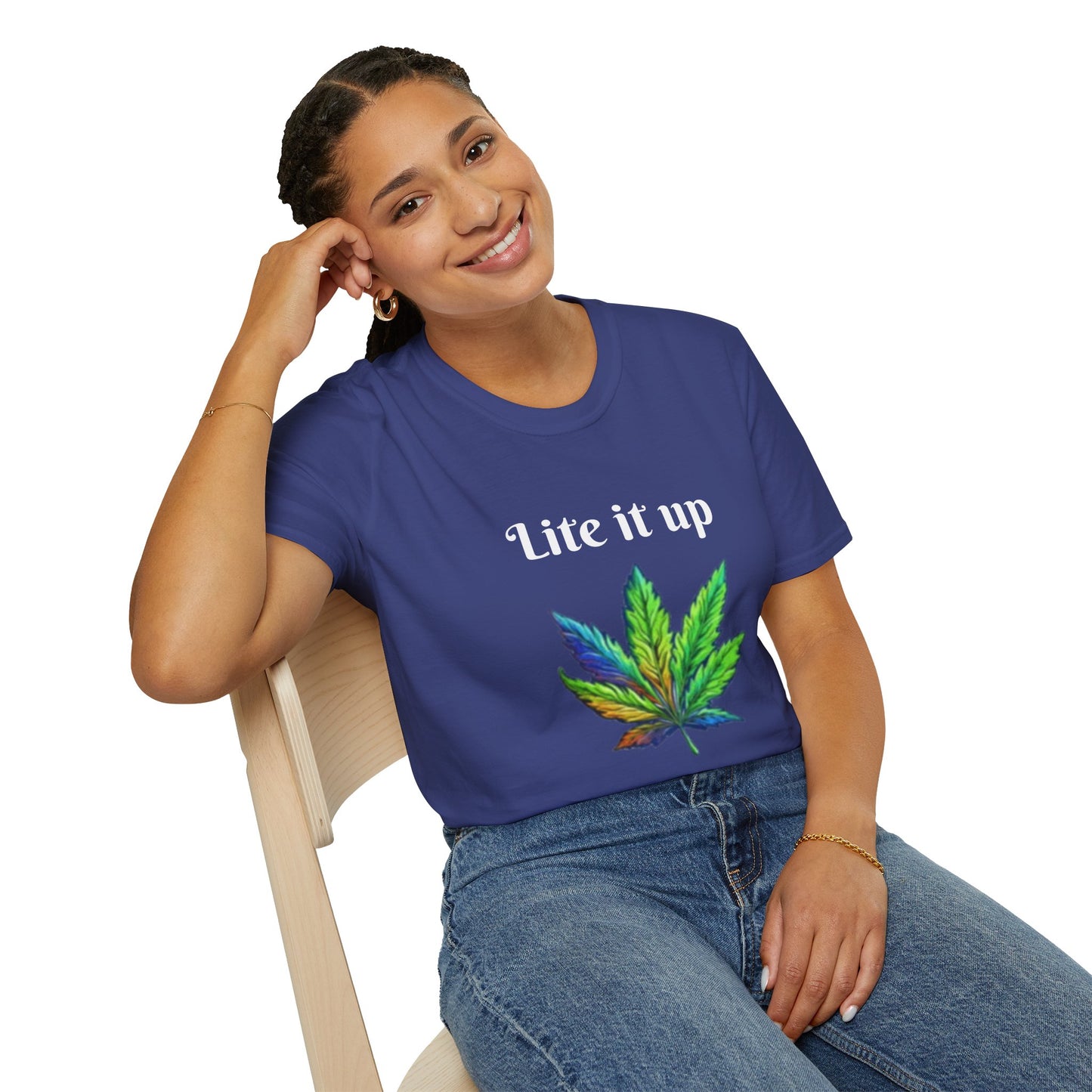 Lite it up - Unisex Softstyle T-Shirt 100% Cotton Graphic