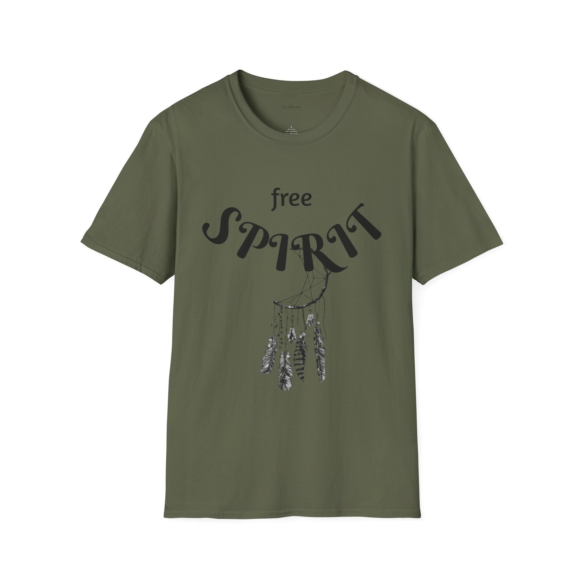 free SPIRIT - Unisex Softstyle T-Shirt 100% Cotton Graphic