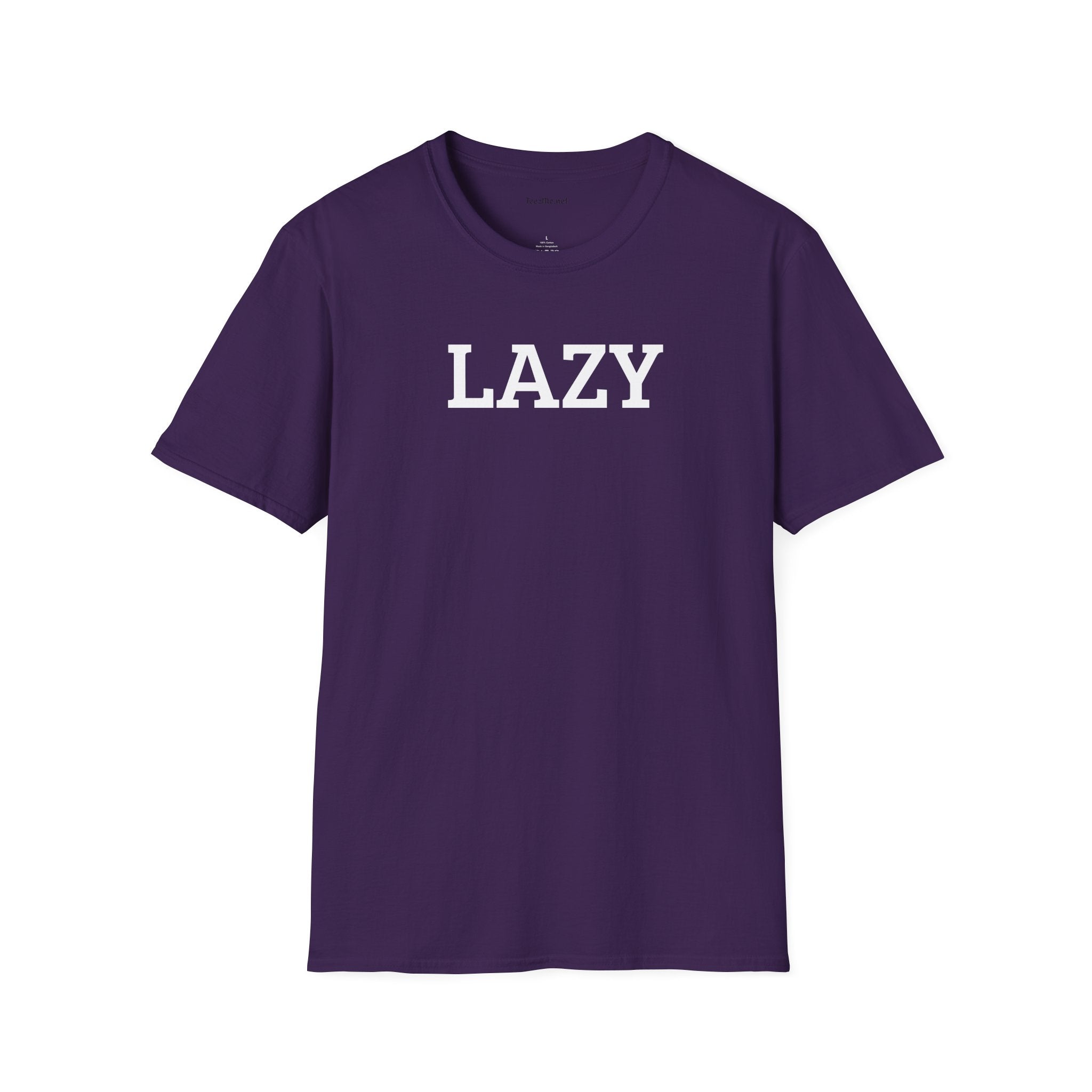 LAZY - Unisex Softstyle T-Shirt 100% Cotton Graphic