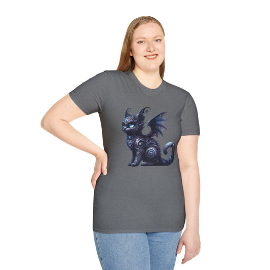 Black Fairy Cat -Shirt 100% Cotton Graphic