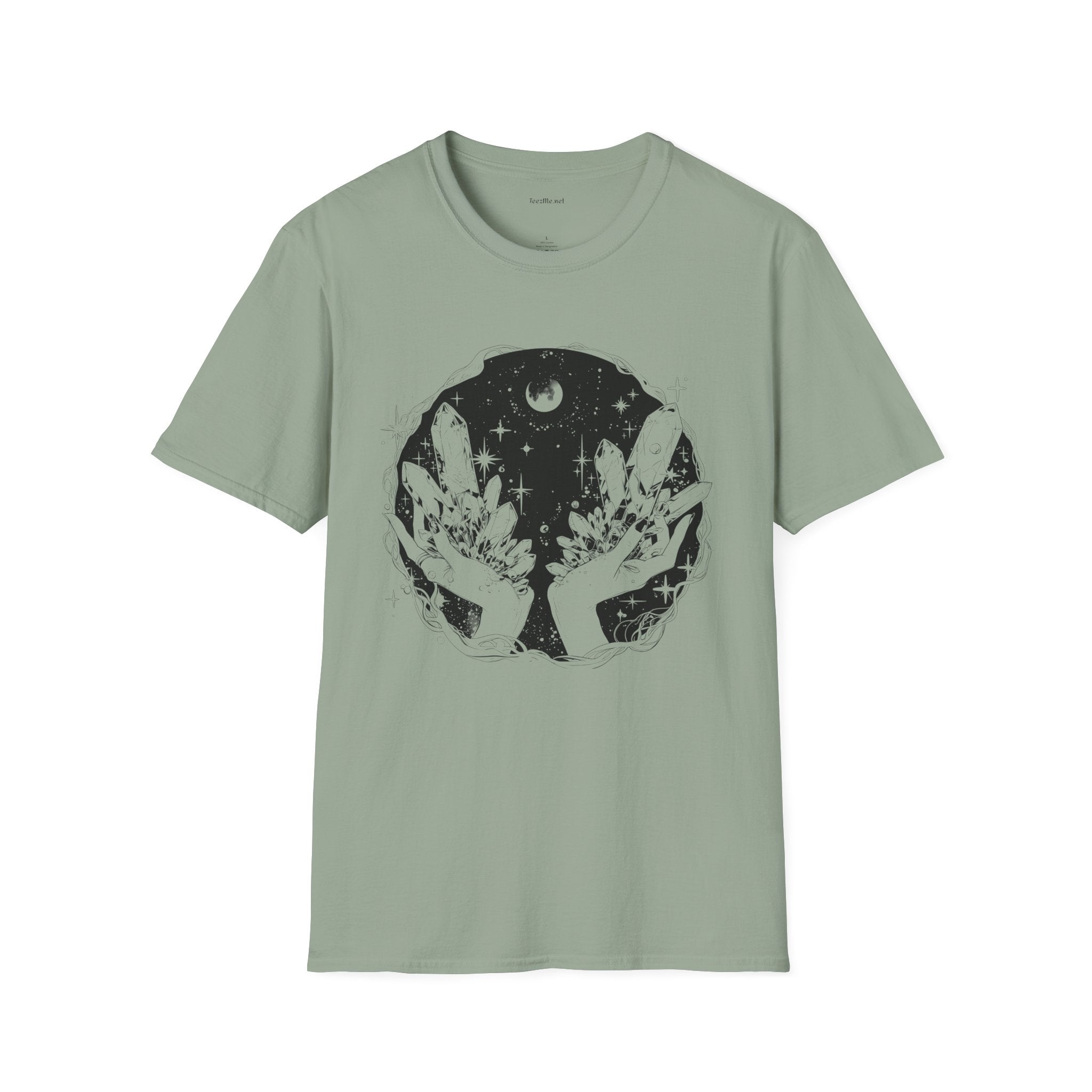 Crystal Moon Magic  - Unisex Softstyle T-Shirt 100% Cotton Graphic