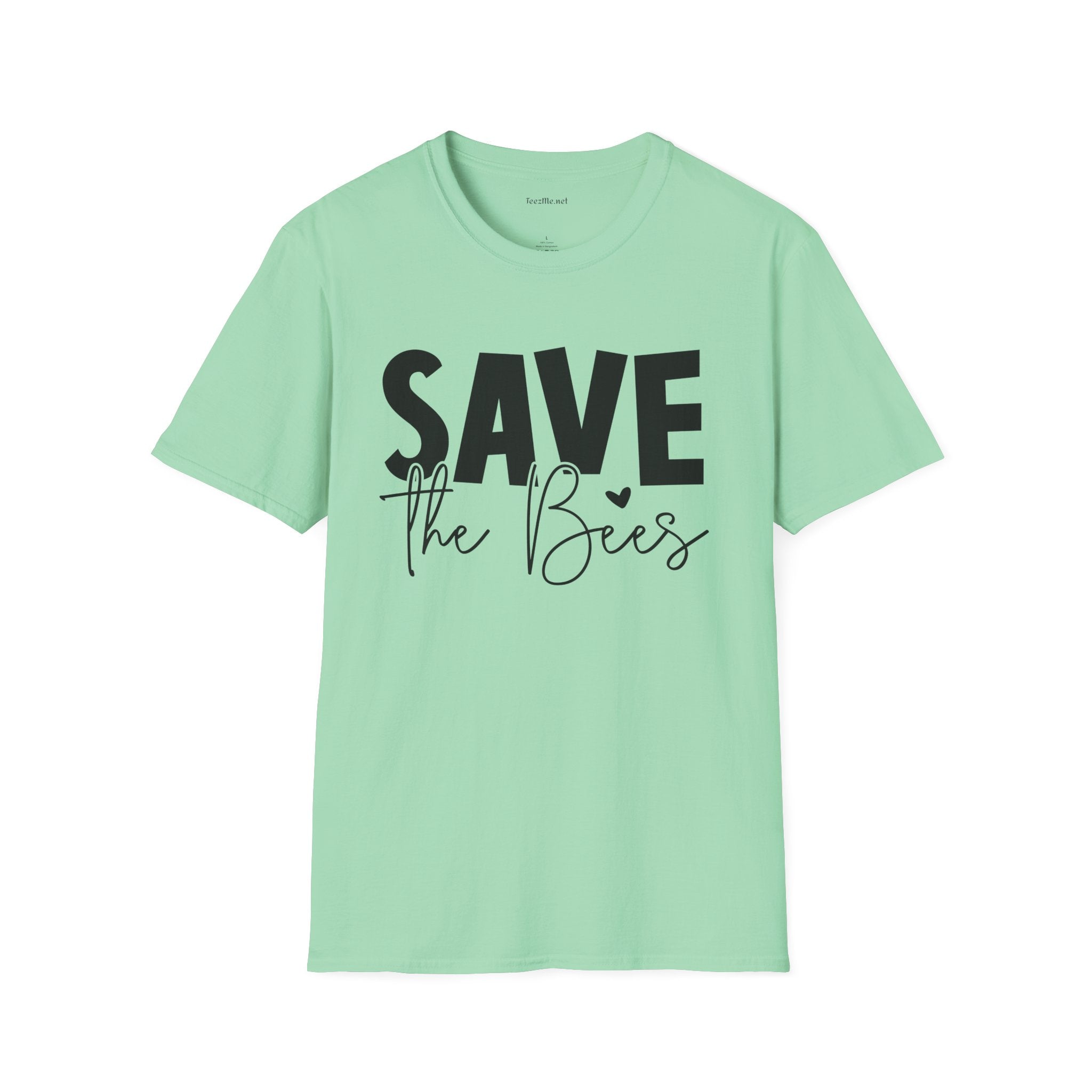 Save The Bees 03 Unisex Soft Style T-Shirt 100% Cotton Graphic