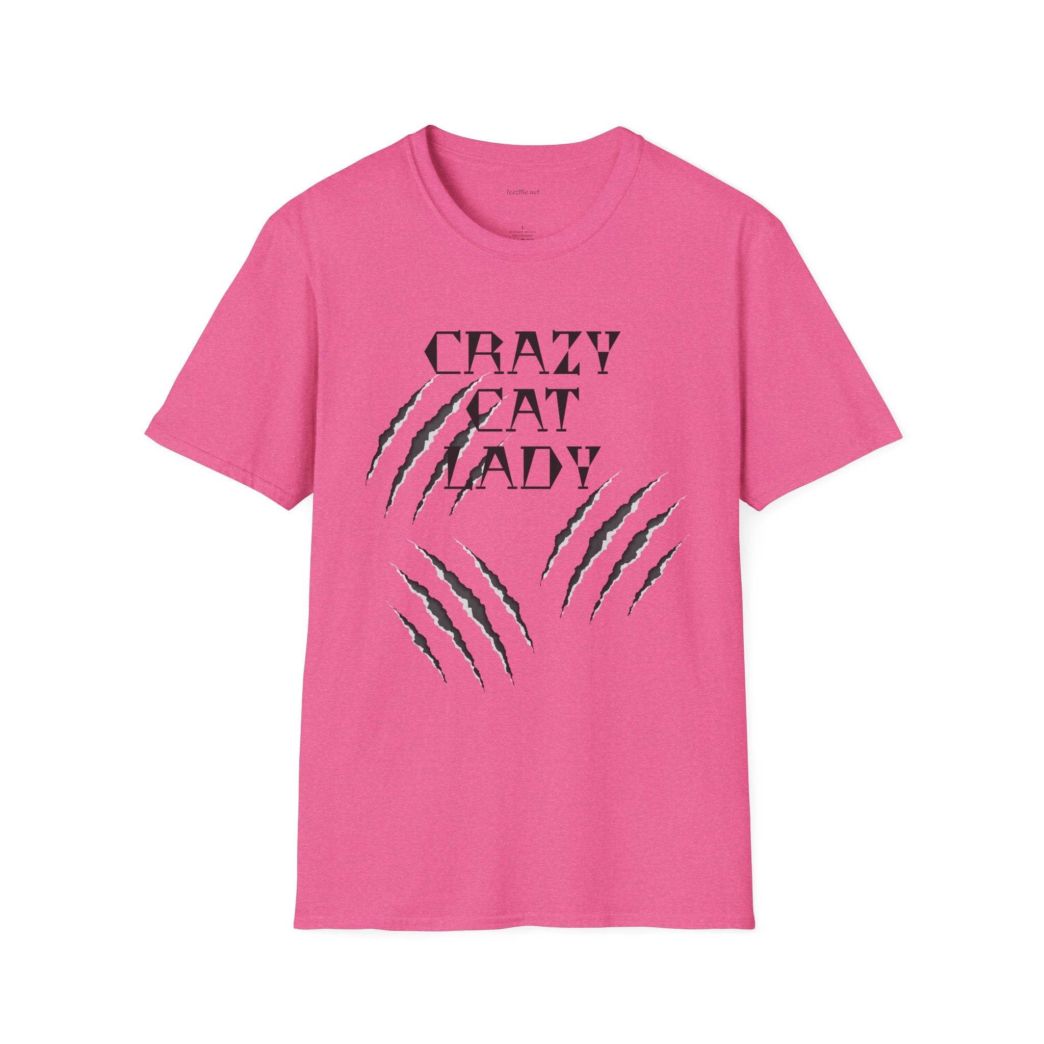Crazy Cat Lady - Unisex Softstyle T-Shirt 100% Cotton Graphic