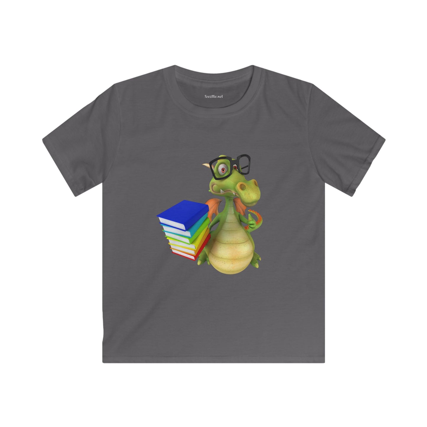 Books Dragon - Kids Softstyle Tee Children