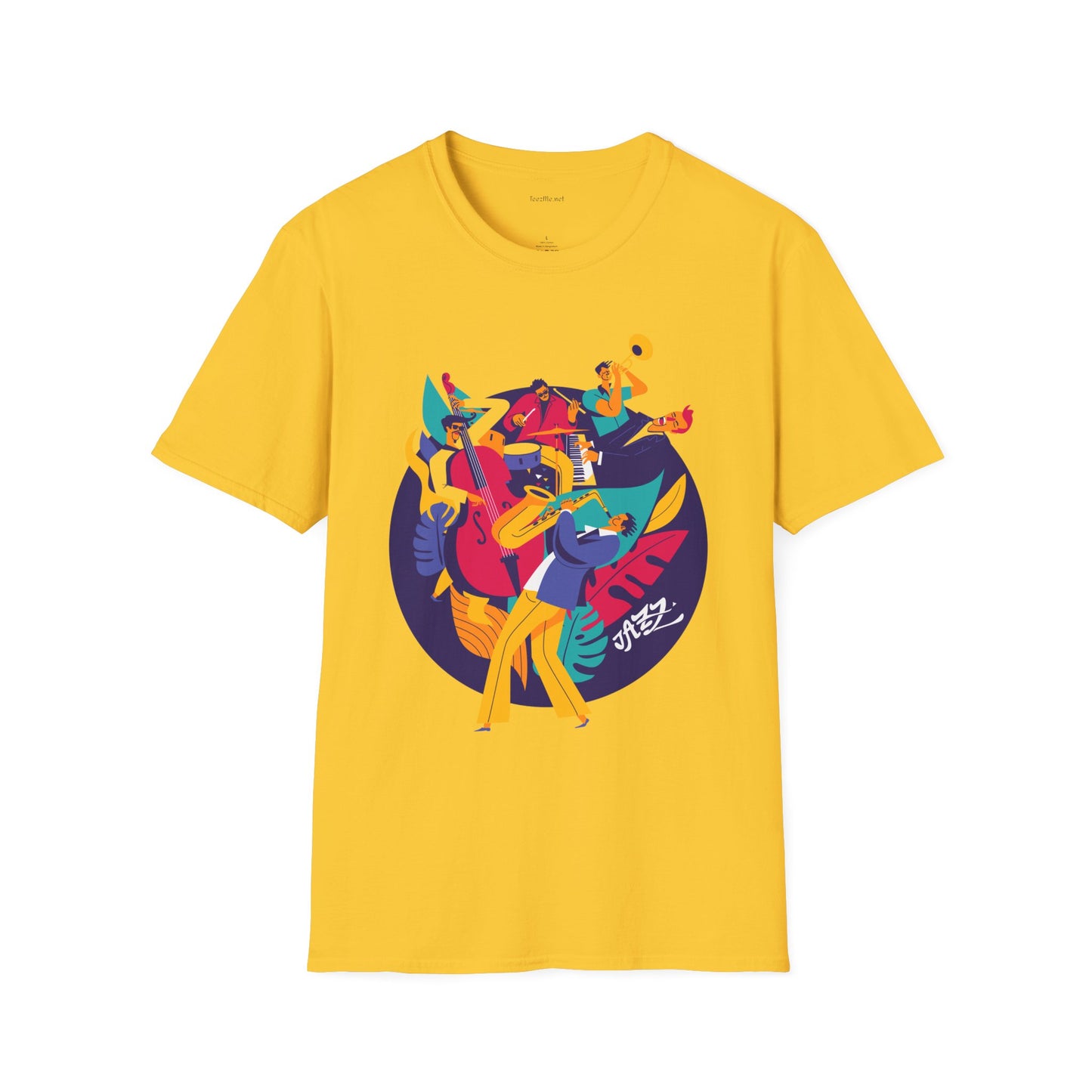 Jazz Music Unisex Softstyle T-Shirt 100% Cotton Graphic