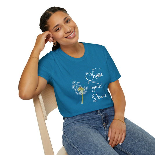 Chase your Peace - Unisex Softstyle T-Shirt 100% Cotton Graphic