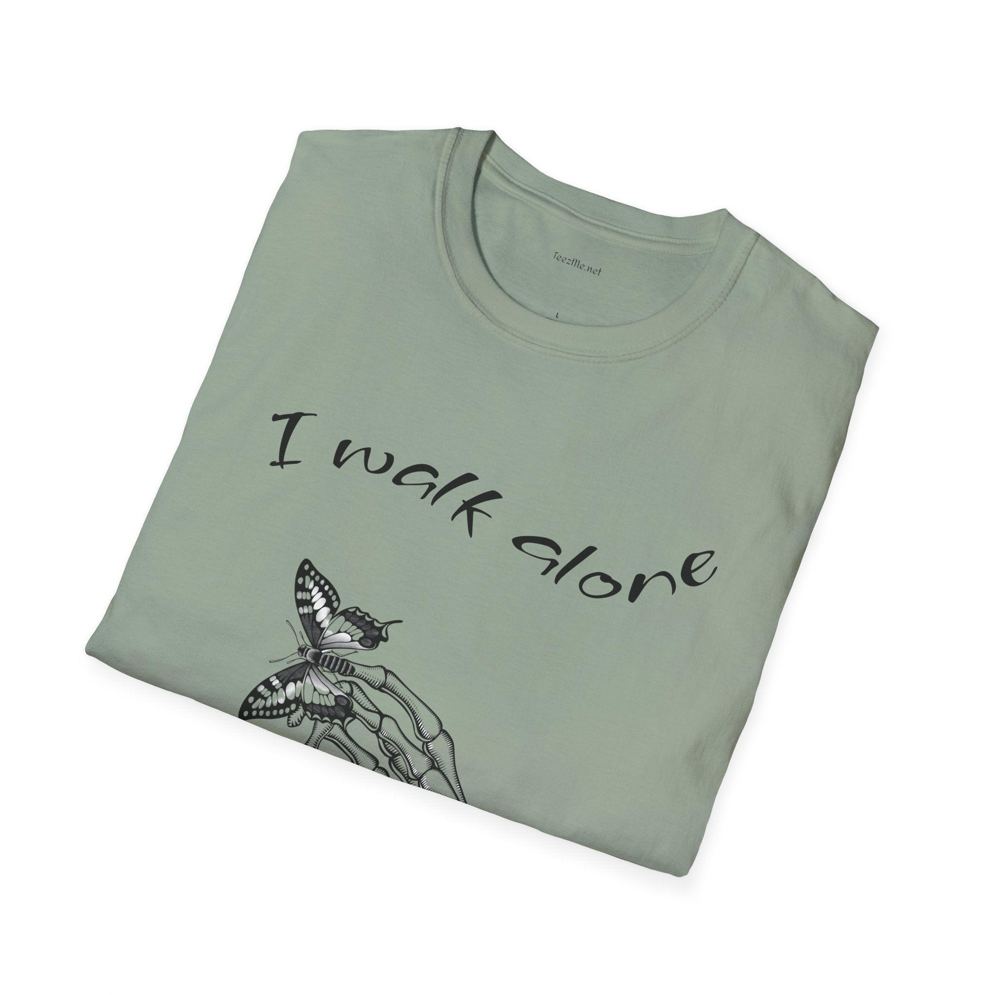 I walk alone - Unisex Softstyle T-Shirt 100% Cotton Graphic