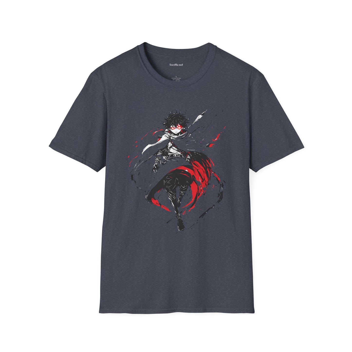 Mystic Manga Hero Unisex Softstyle T-Shirt 100% Cotton Graphic