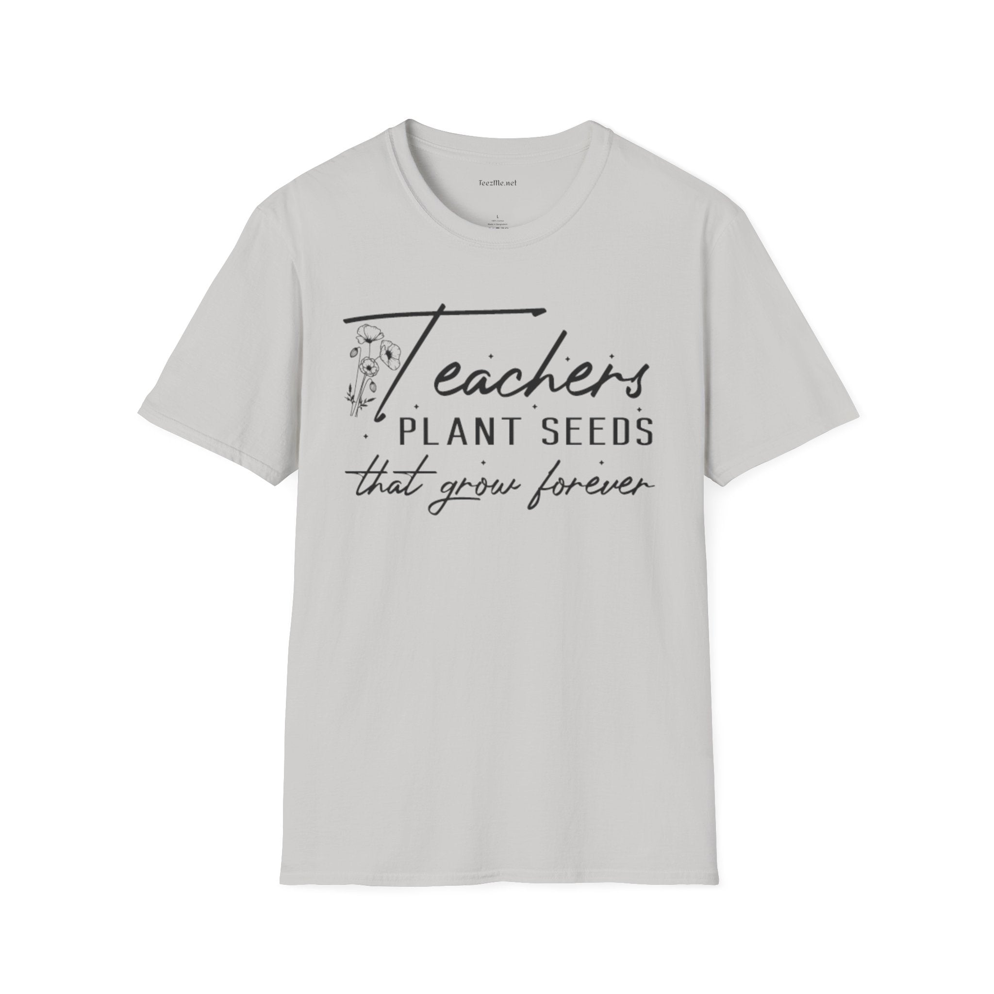 Teacher's Plant Seeds Unisex Soft Style T-Shirt 100% Cotton Graphic
