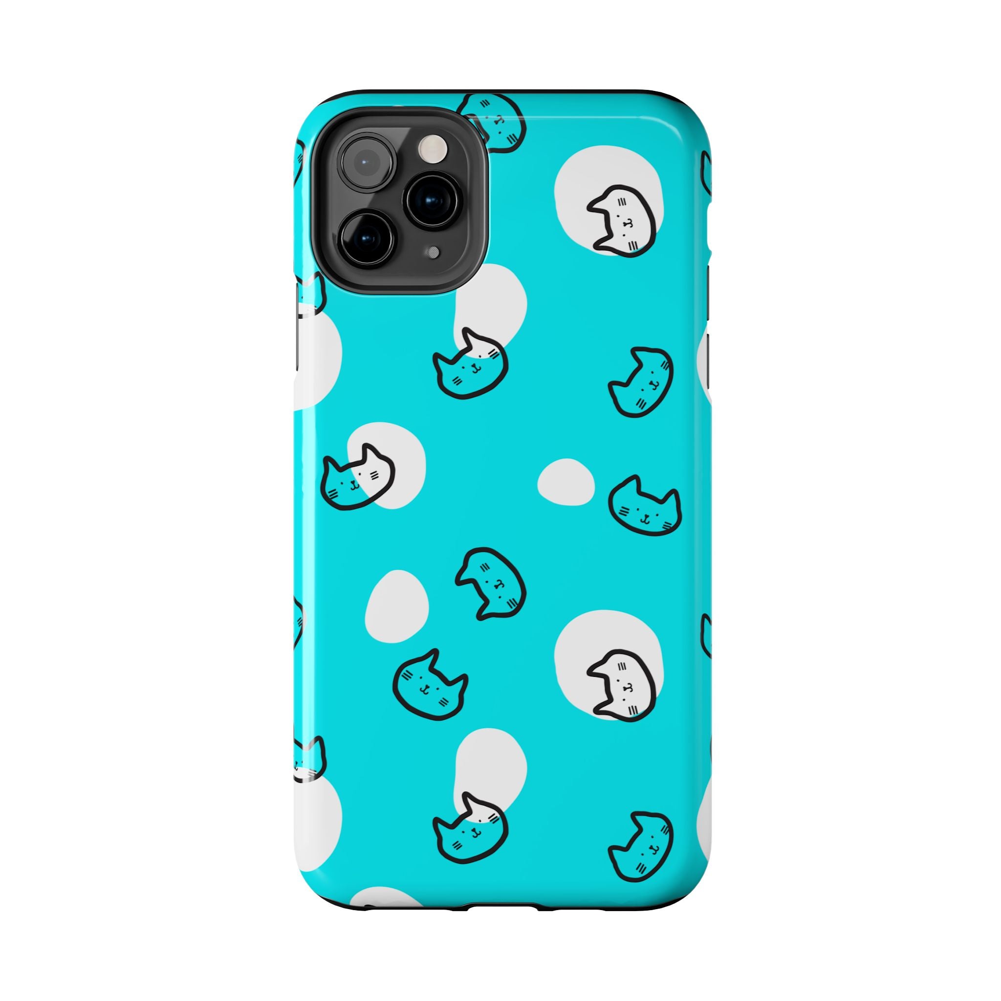Cute Cat Pattern Cell Phone Case Tough Phone Cases