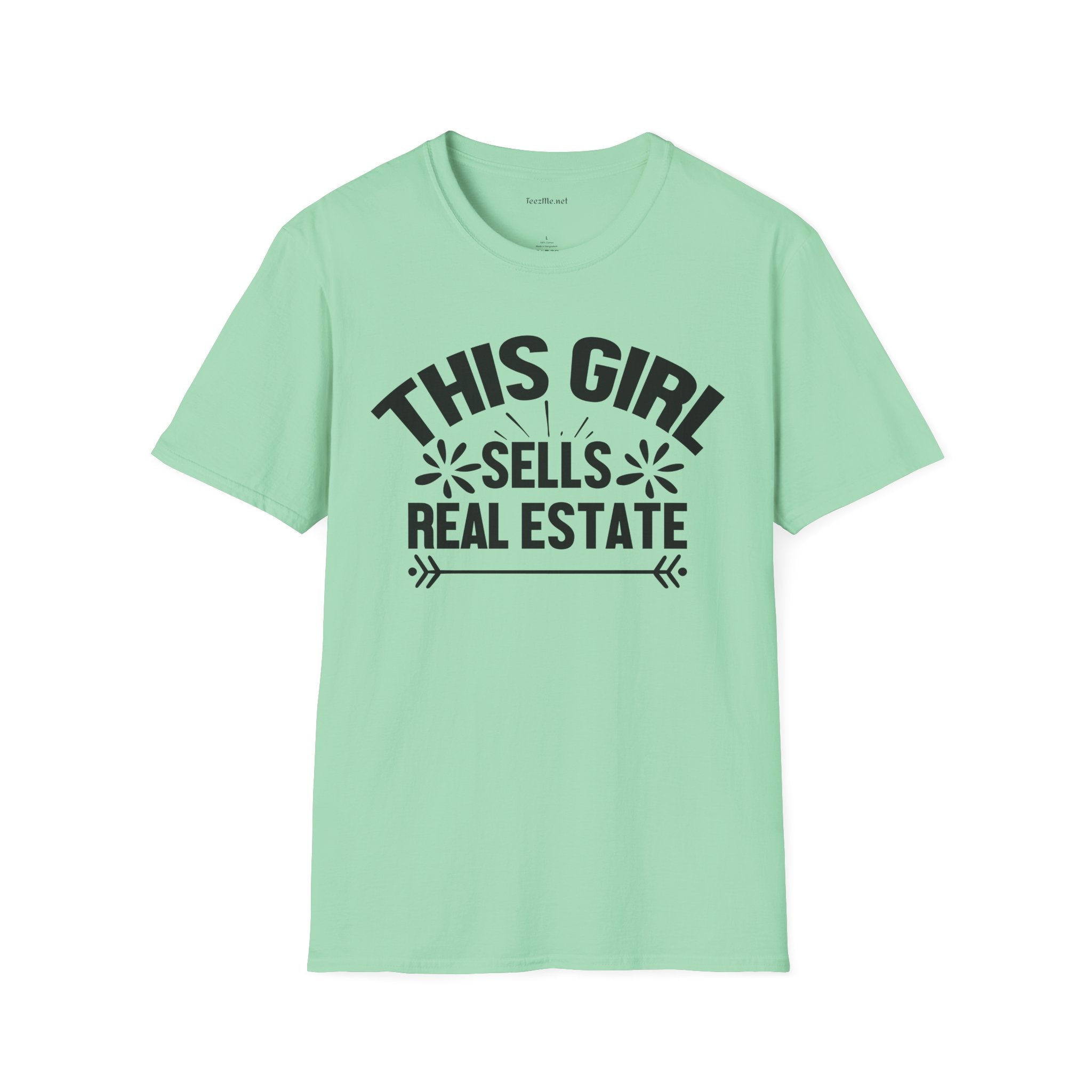 This Girl Sells Real Estate Unisex Soft Style T-Shirt 100% Cotton Graphic