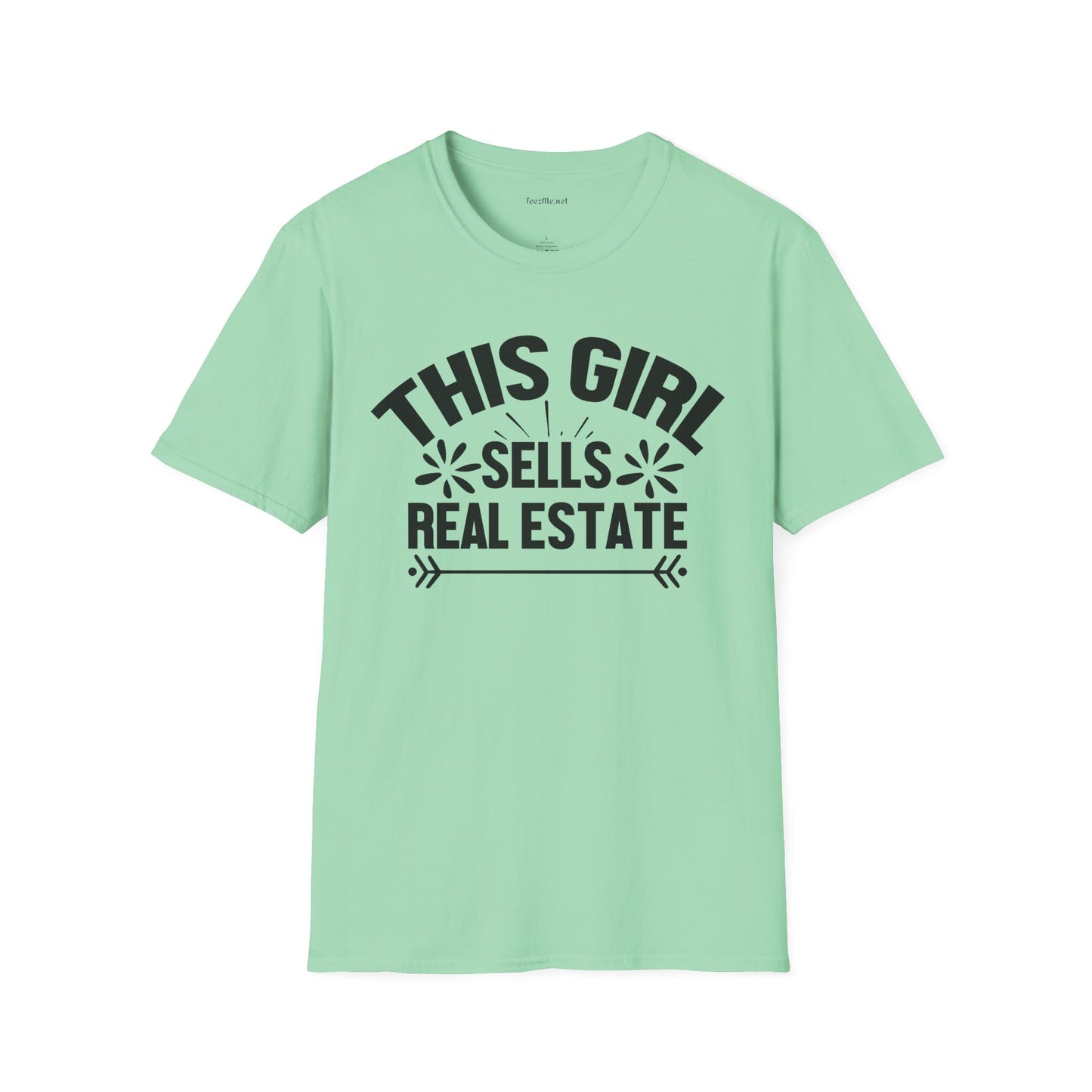 This Girl Sells Real Estate Unisex Soft Style T-Shirt 100% Cotton Graphic