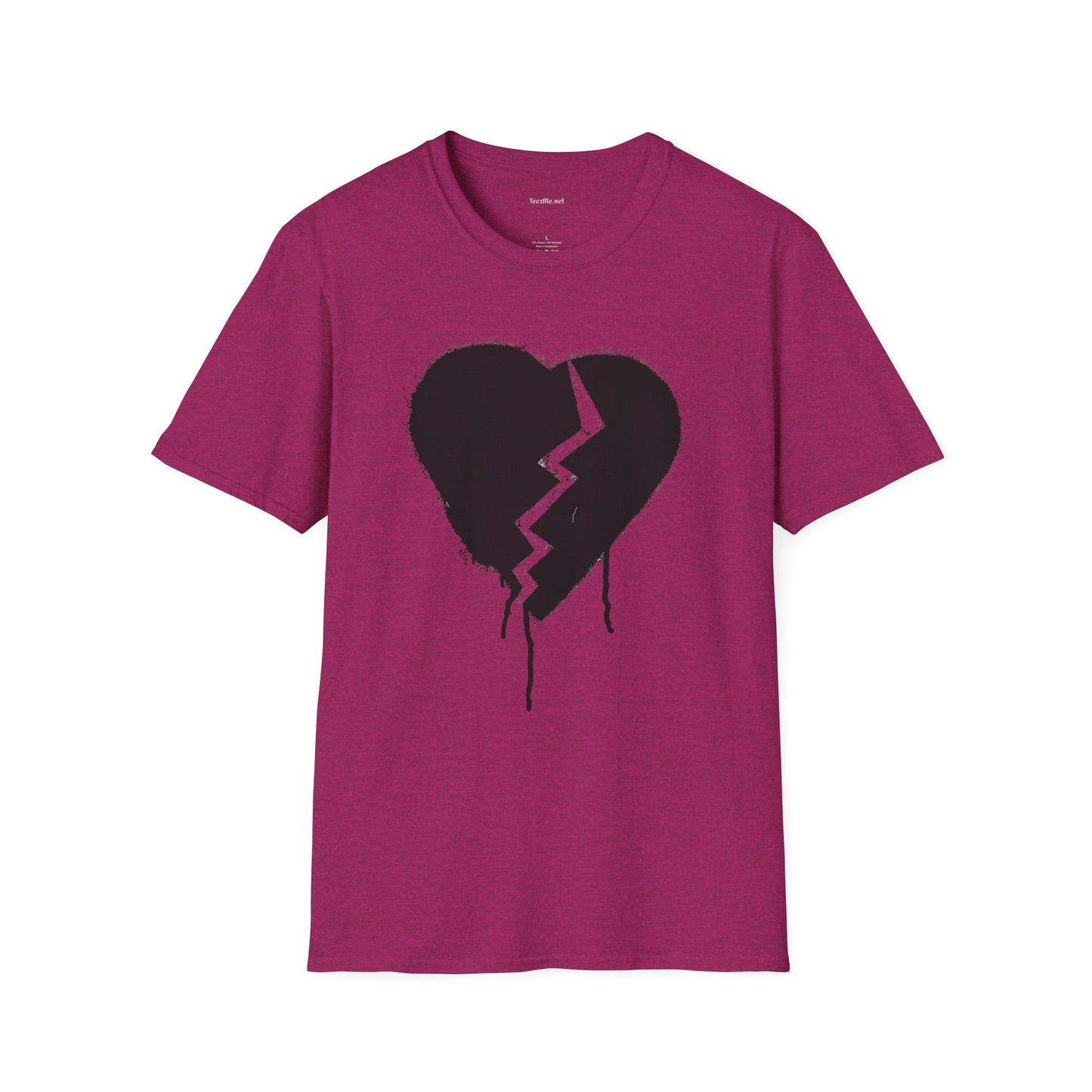 Broken Heart  - Unisex Softstyle T-Shirt 100% Cotton Graphic
