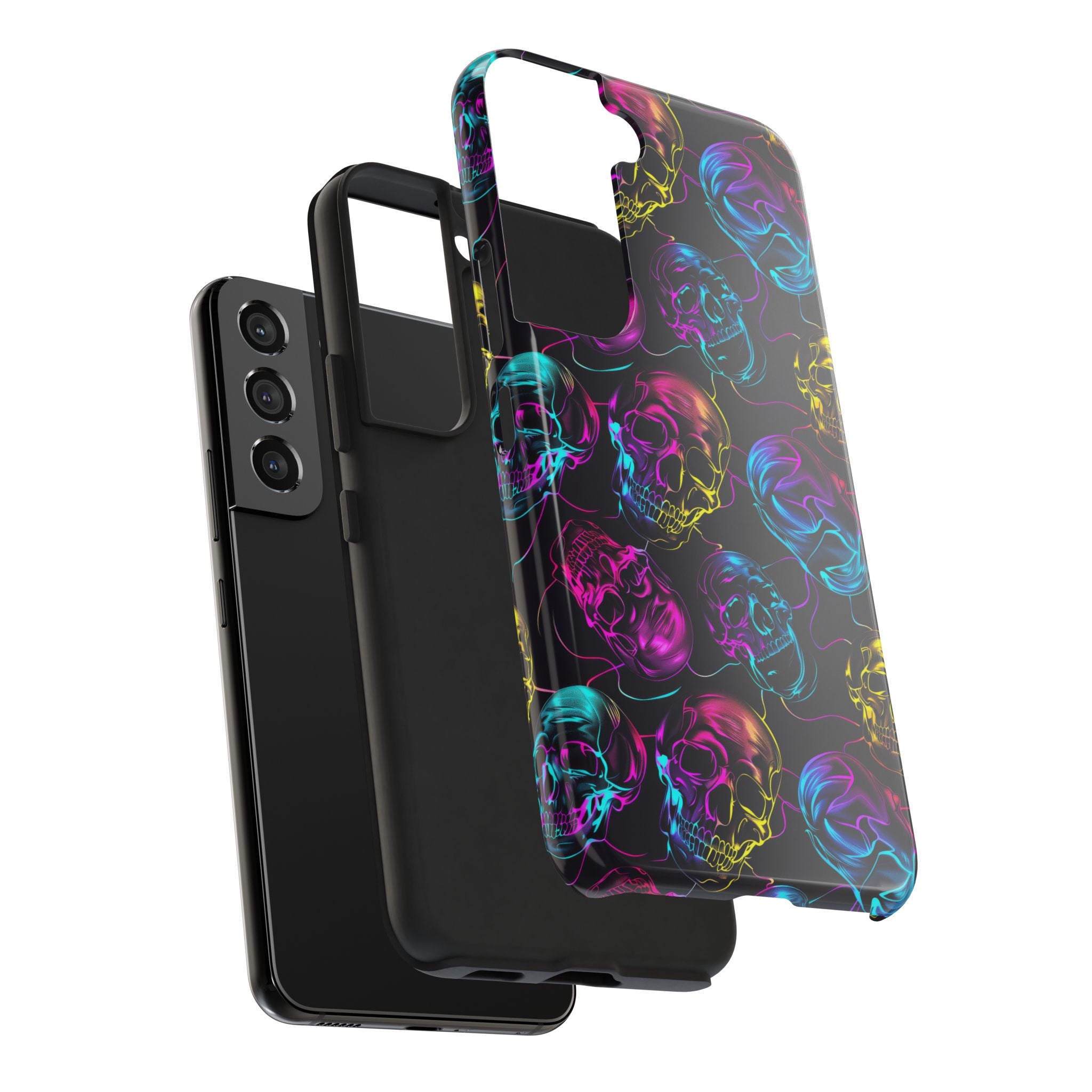 Neon Skull Cell Phone Case Tough Phone Cases