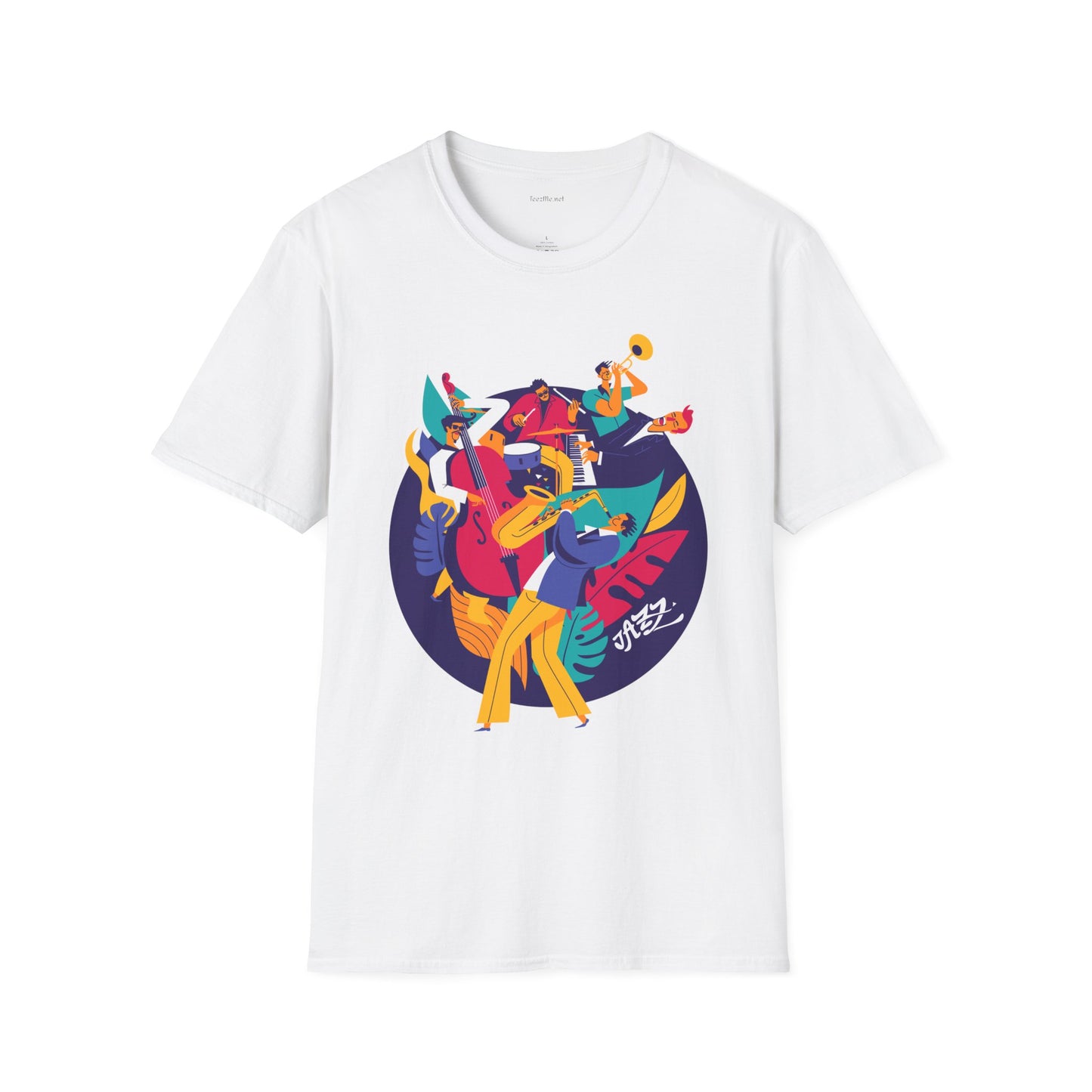 Jazz Music Unisex Softstyle T-Shirt 100% Cotton Graphic