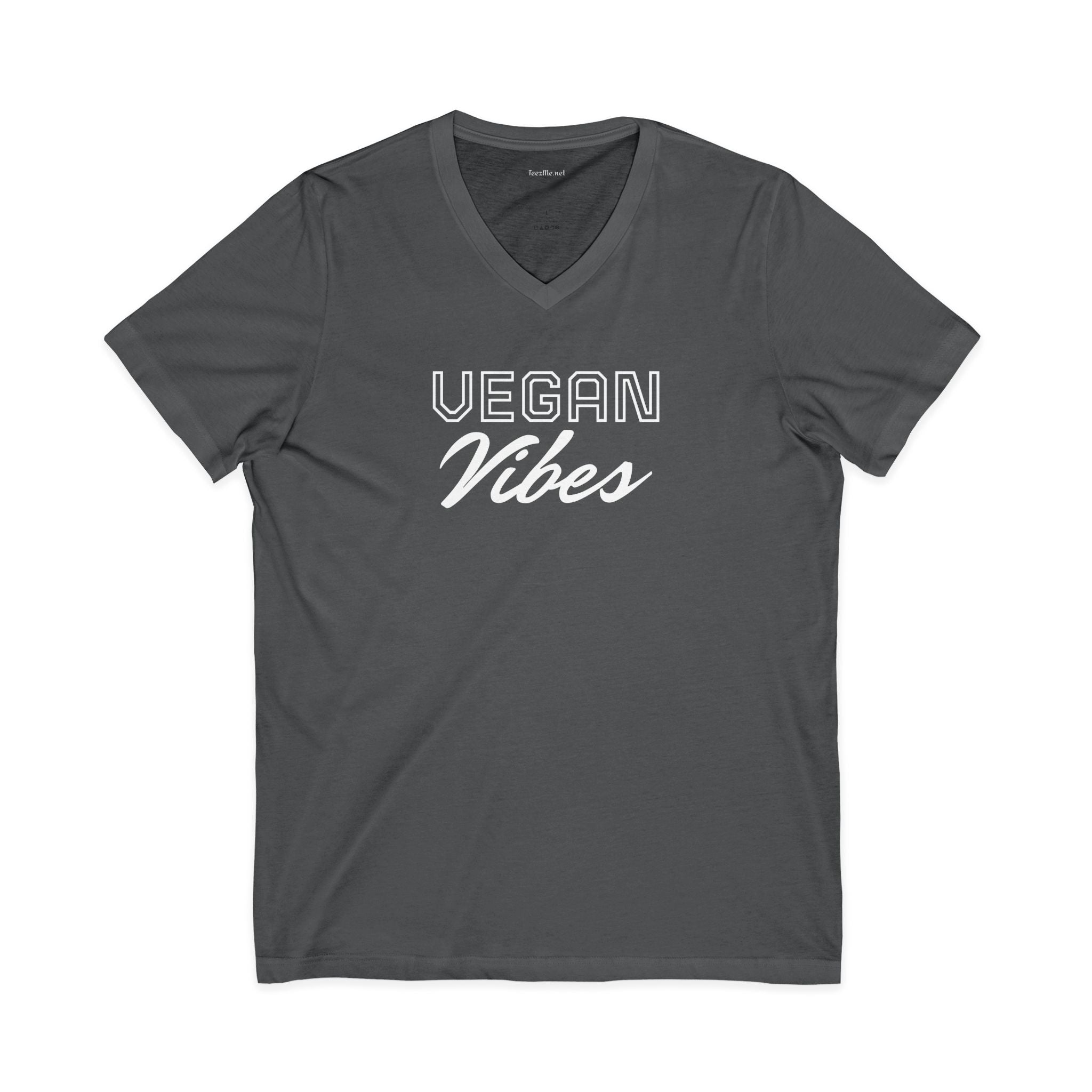 VEGAN Vibes Unisex Jersey Short Sleeve V-Neck Tee