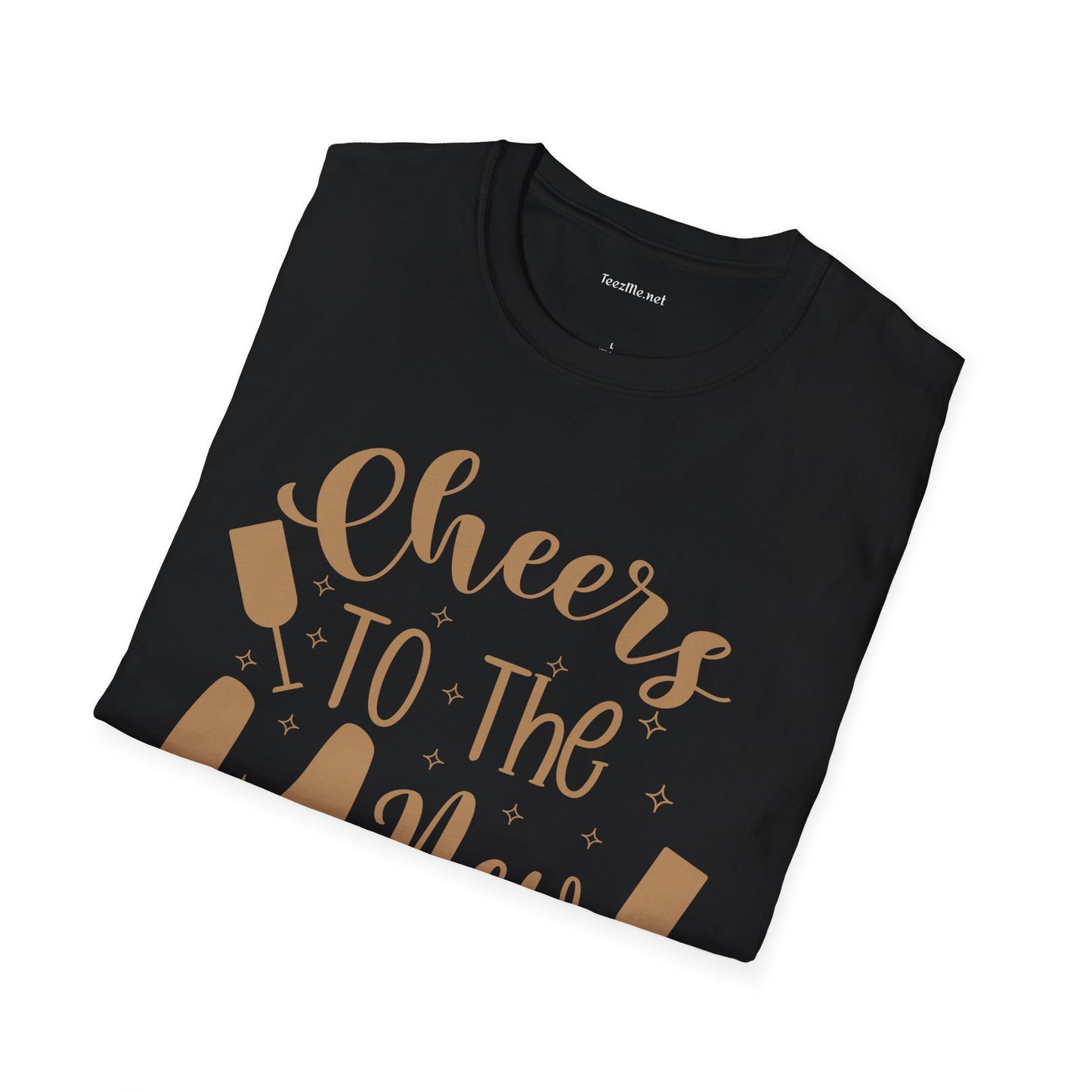 Cheers to the New Year Unisex Softstyle T-Shirt 100% Cotton