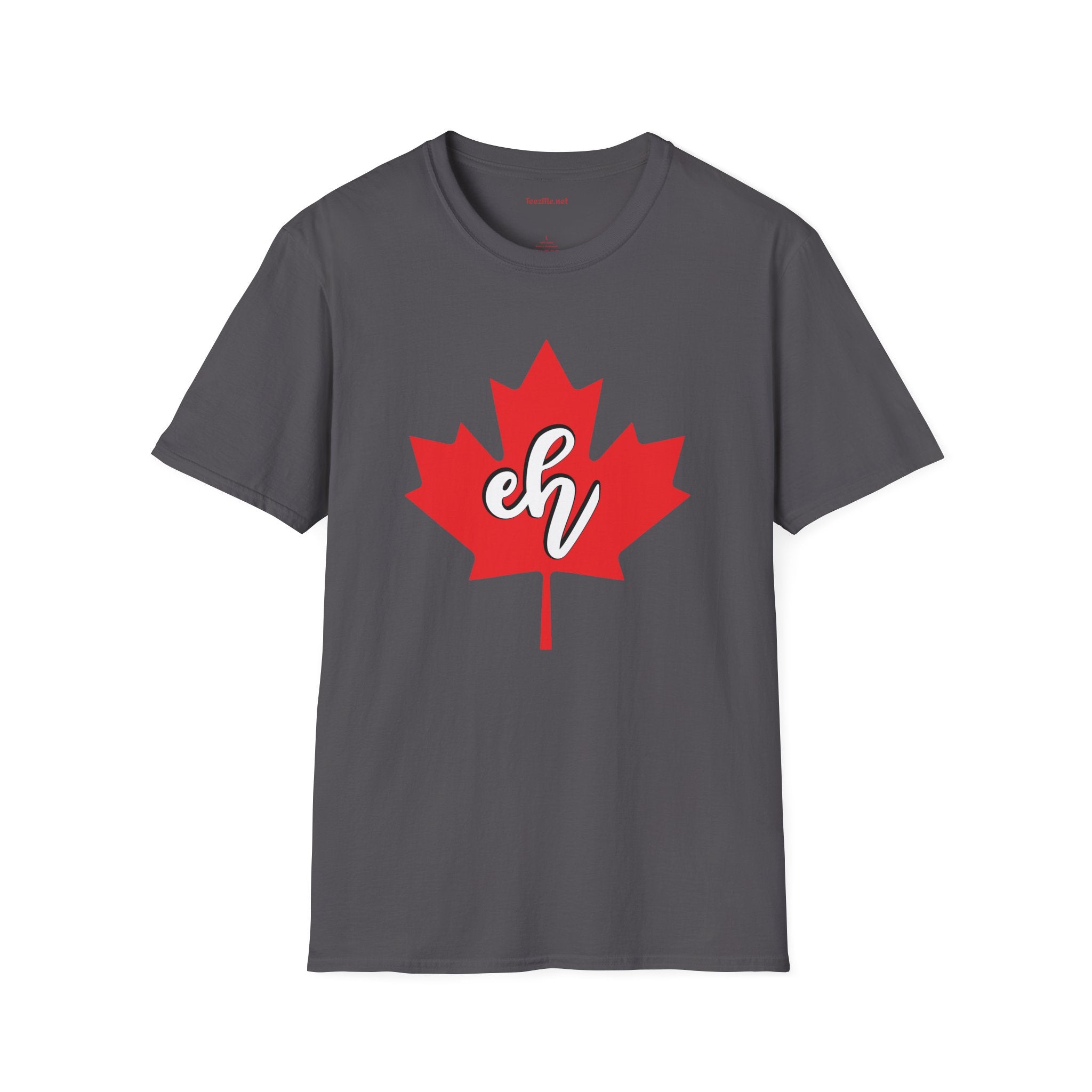 Eh (red maple leaf) 01 Unisex Softstyle T-Shirt 100% Cotton Graphic