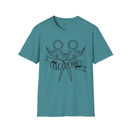 I'll Cut You Hairstylist Love Unisex Softstyle T-Shirt 100% Cotton Graphic