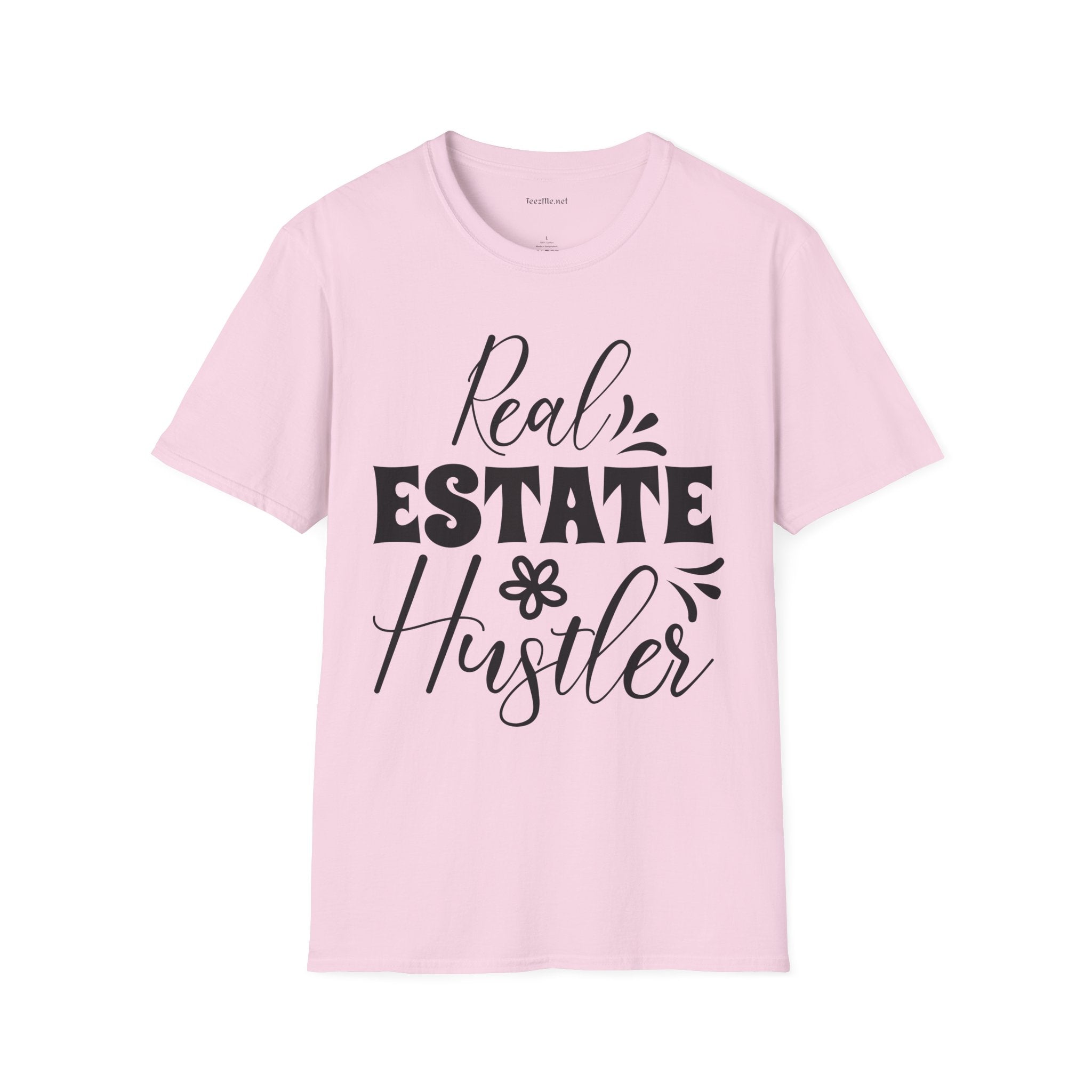 Real Estate Hustler Unisex Soft Style T-Shirt 100% Cotton Graphic