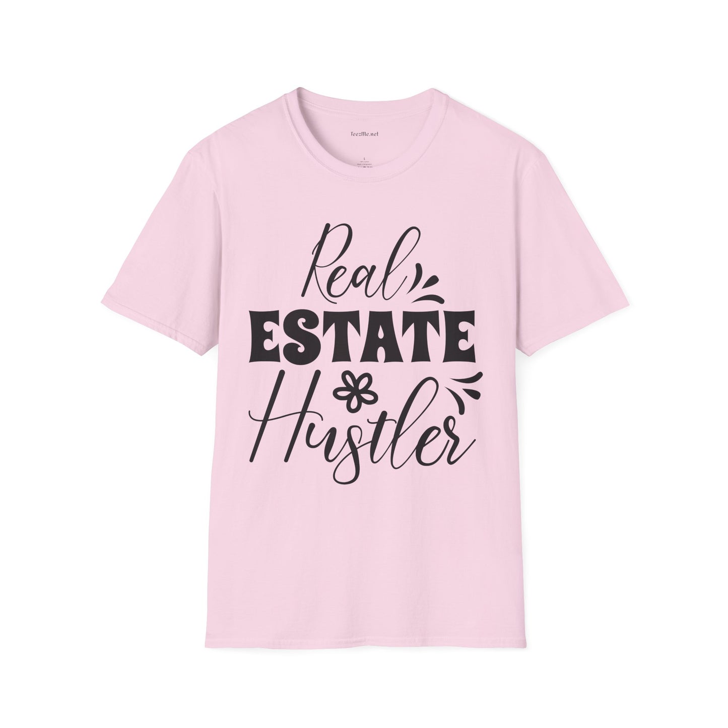 Real Estate Hustler Unisex Soft Style T-Shirt 100% Cotton Graphic