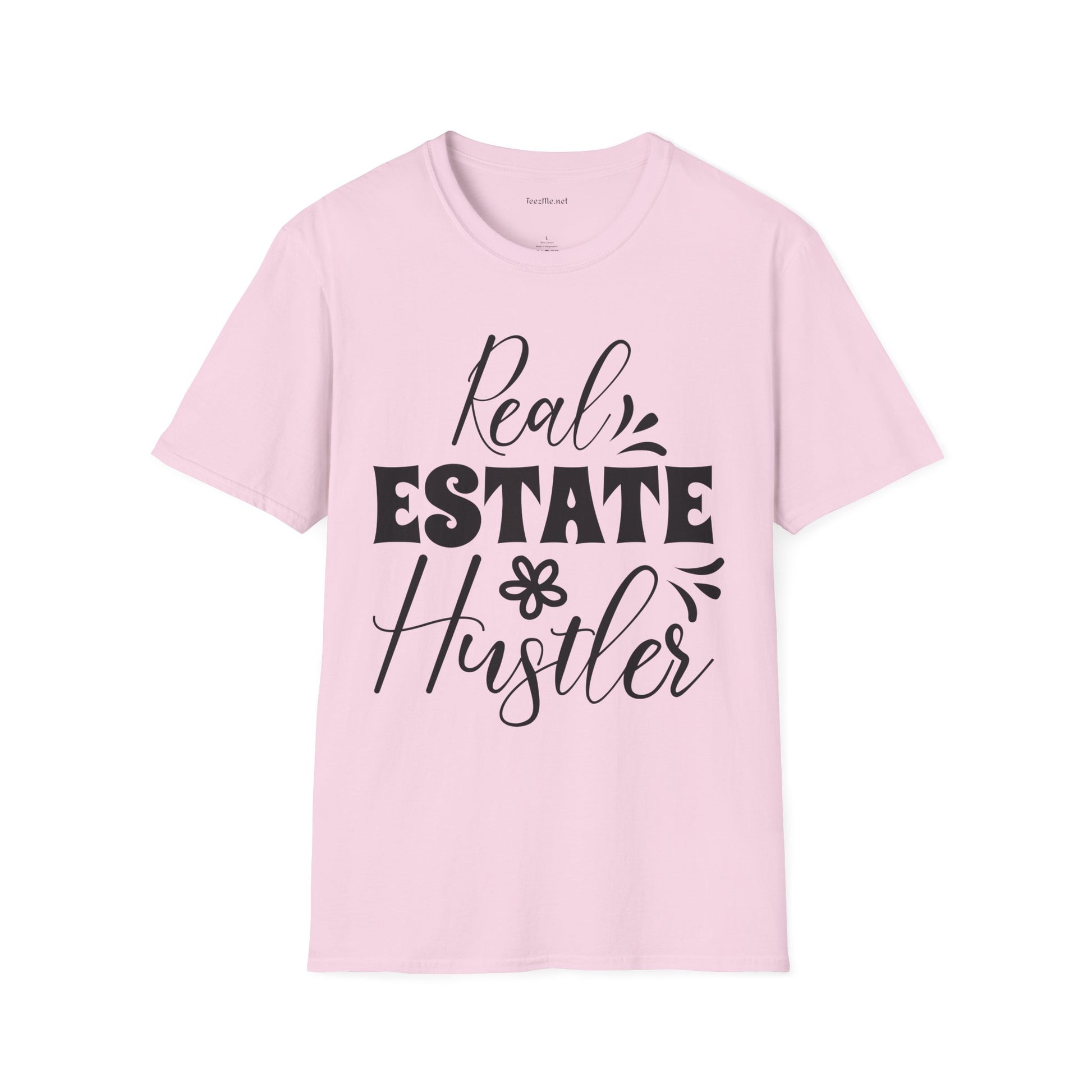 Real Estate Hustler Unisex Soft Style T-Shirt 100% Cotton Graphic