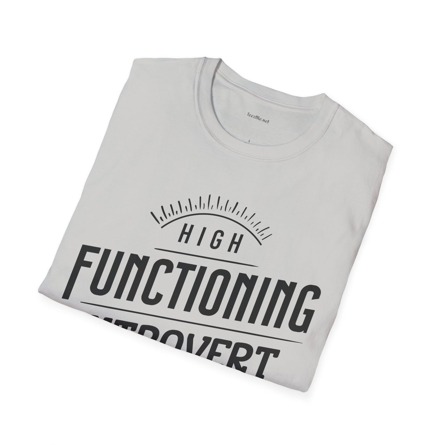 Functioning Introvert - Unisex Softstyle T-Shirt 100% Cotton Graphic