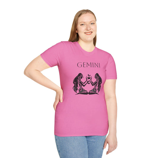 GEMINI- Unisex Softstyle T-Shirt 100% Cotton Graphic