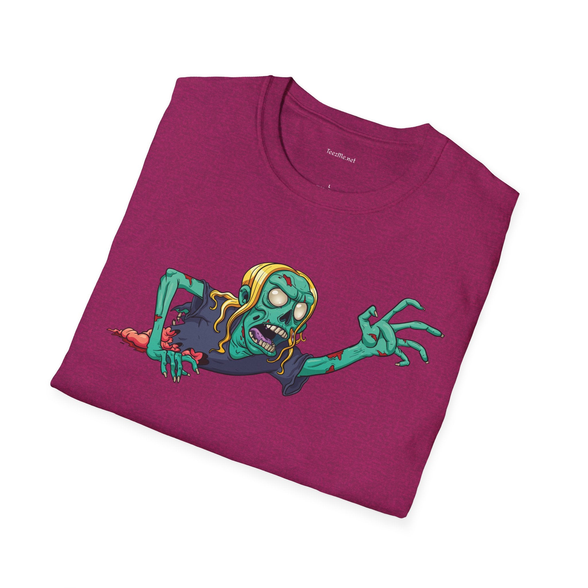 Zombie Grab - Unisex Softstyle T-Shirt 100% Cotton Graphic