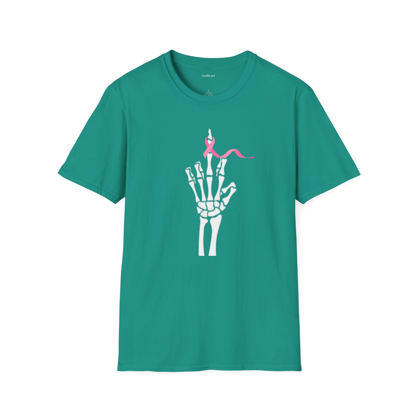 Give Cancer the bird - Unisex Softstyle T-Shirt 100% Cotton Graphic