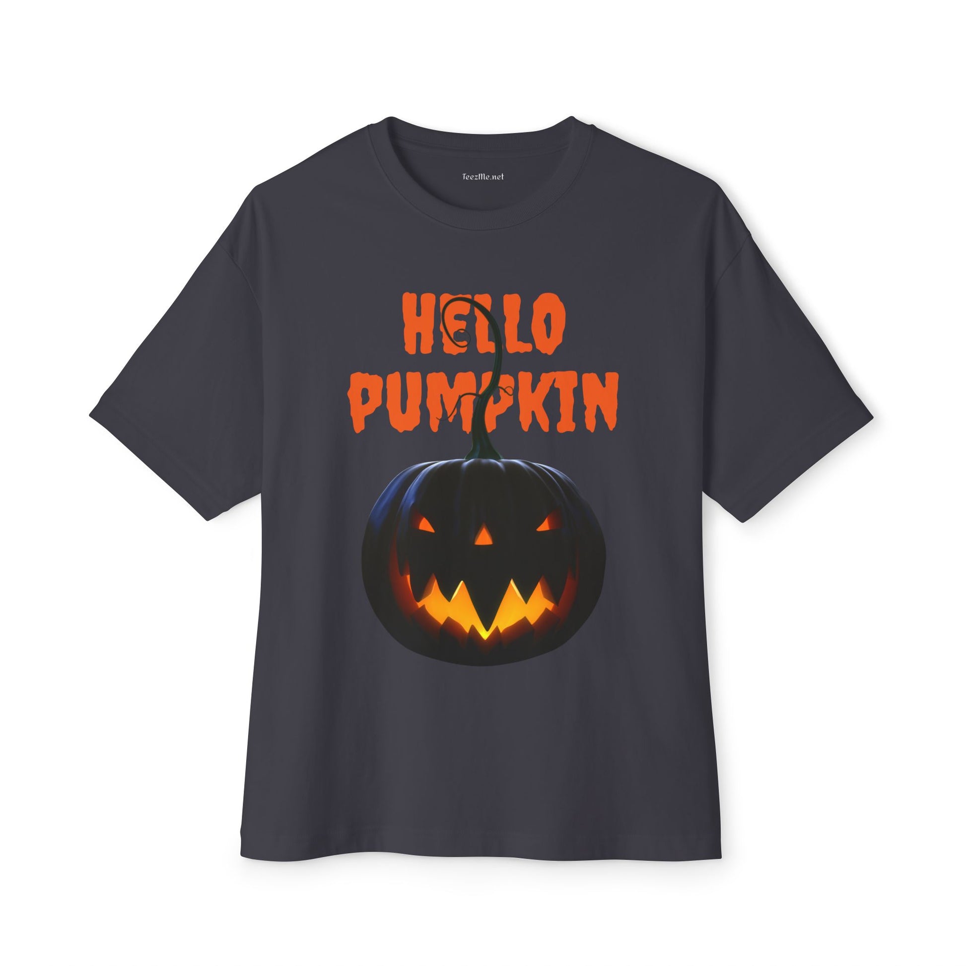 Hello Pumpkin Unisex Oversized Boxy Tee