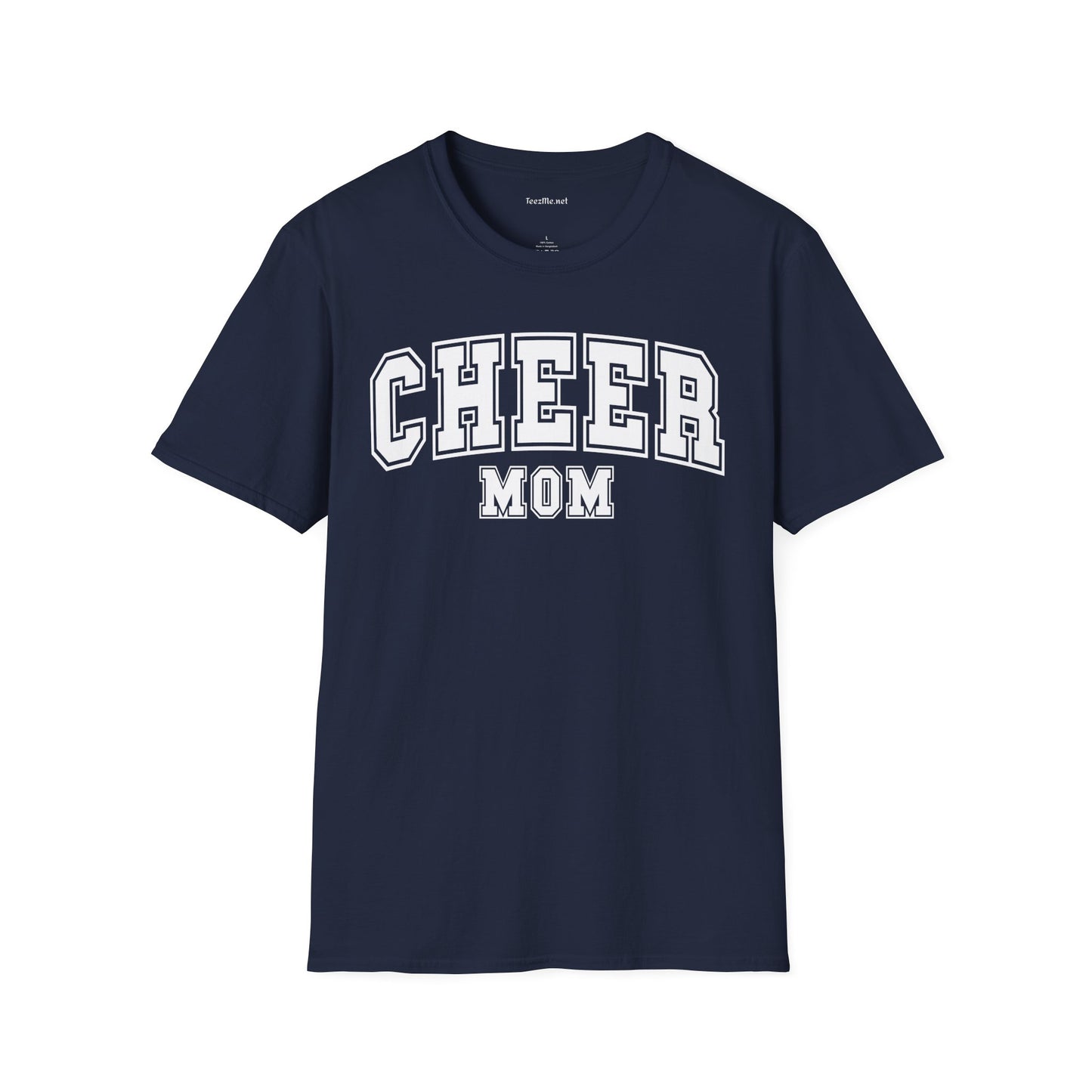 Cheer Mom Unisex Soft Style T-Shirt 100% Cotton Graphic