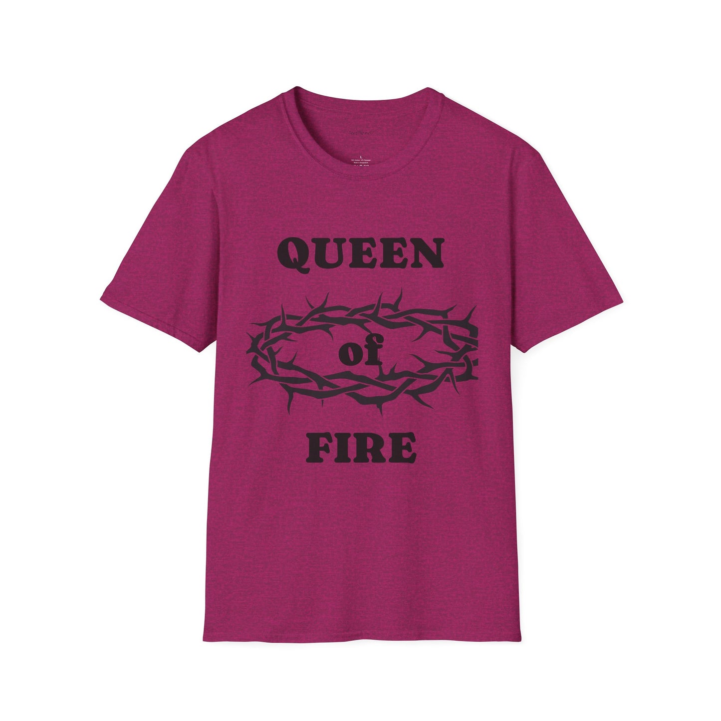 Queen of Fire - Unisex Softstyle T-Shirt 100% Cotton Graphic