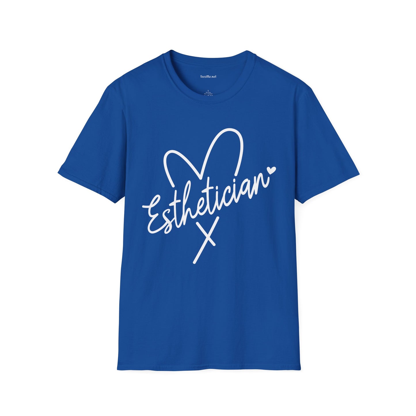 Esthetician with heart 01 Unisex Soft Style T-Shirt 100% Cotton Graphic