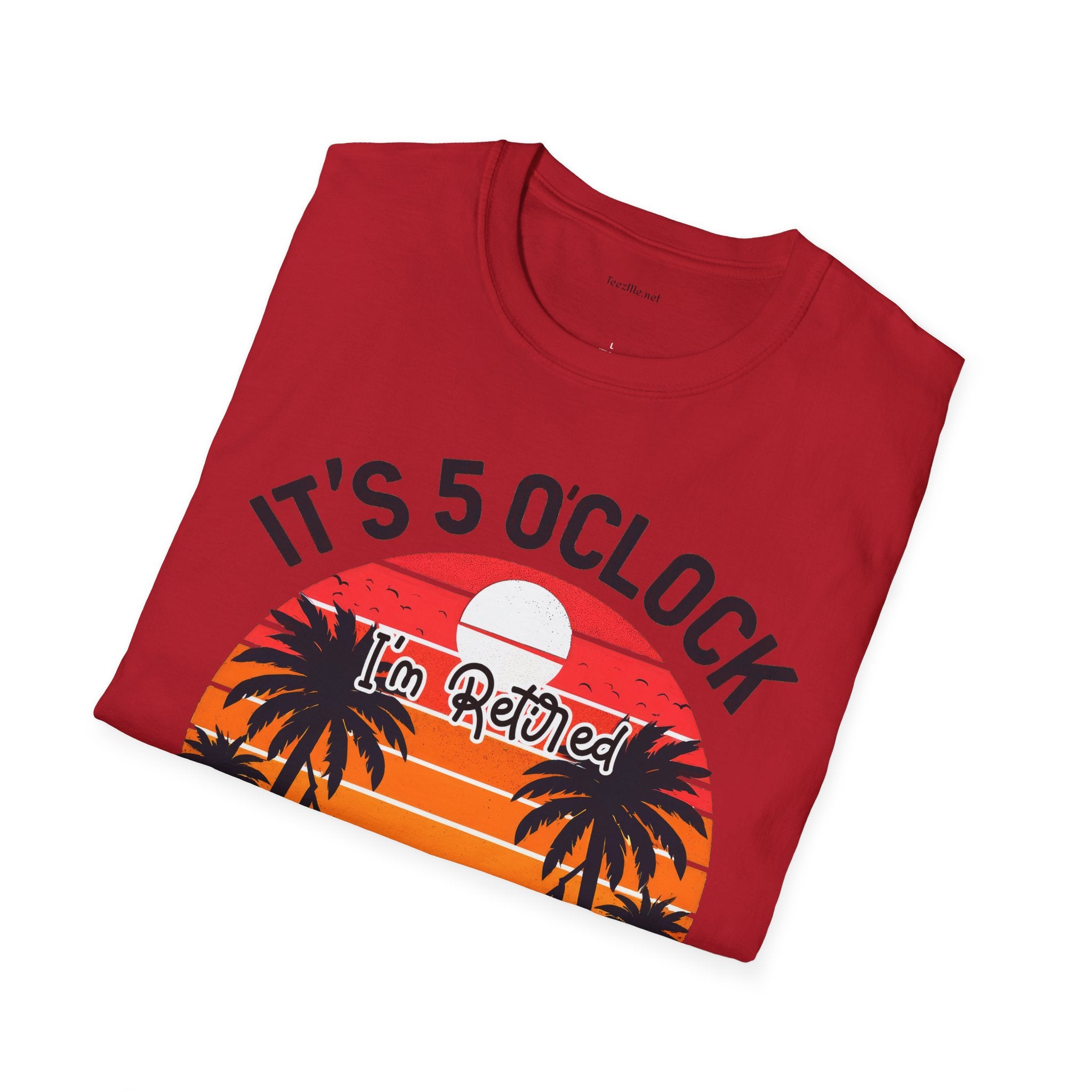 Retired - It's 5 - Unisex Softstyle T-Shirt 100% Cotton Graphic