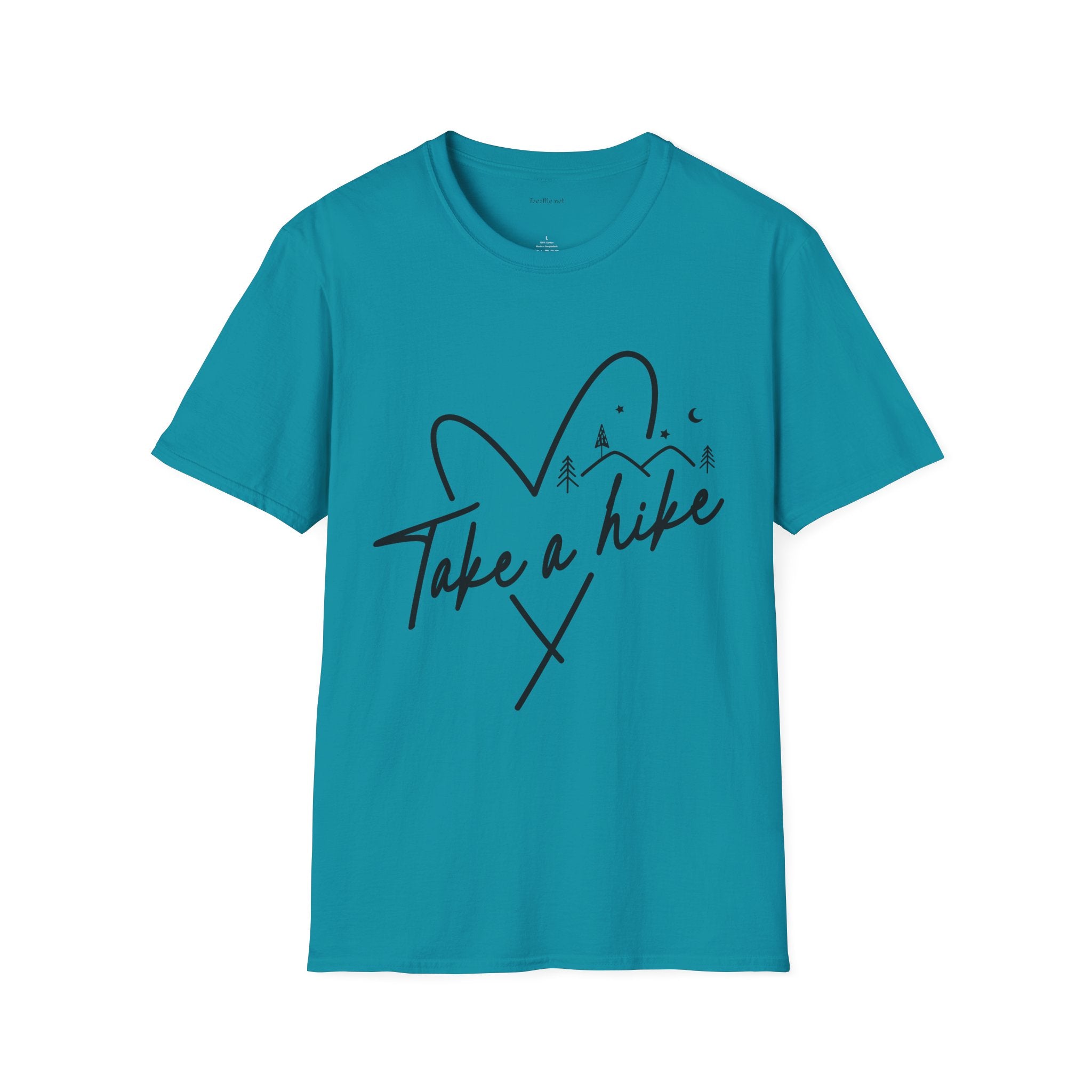 Take a Hike (black) - Unisex Softstyle T-Shirt 100% Cotton Graphic