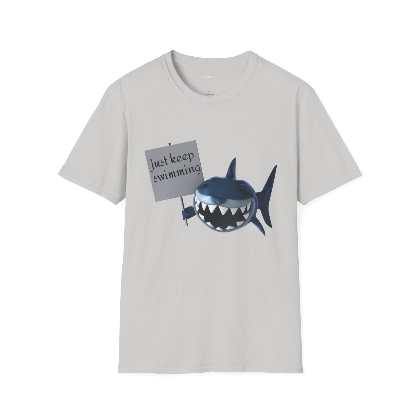 Just keep swimming - Unisex Softstyle T-Shirt 100% Cotton Graphic