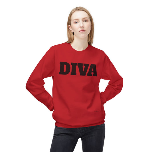 DIVA - Unisex Midweight Softstyle Fleece Crewneck Sweatshirt