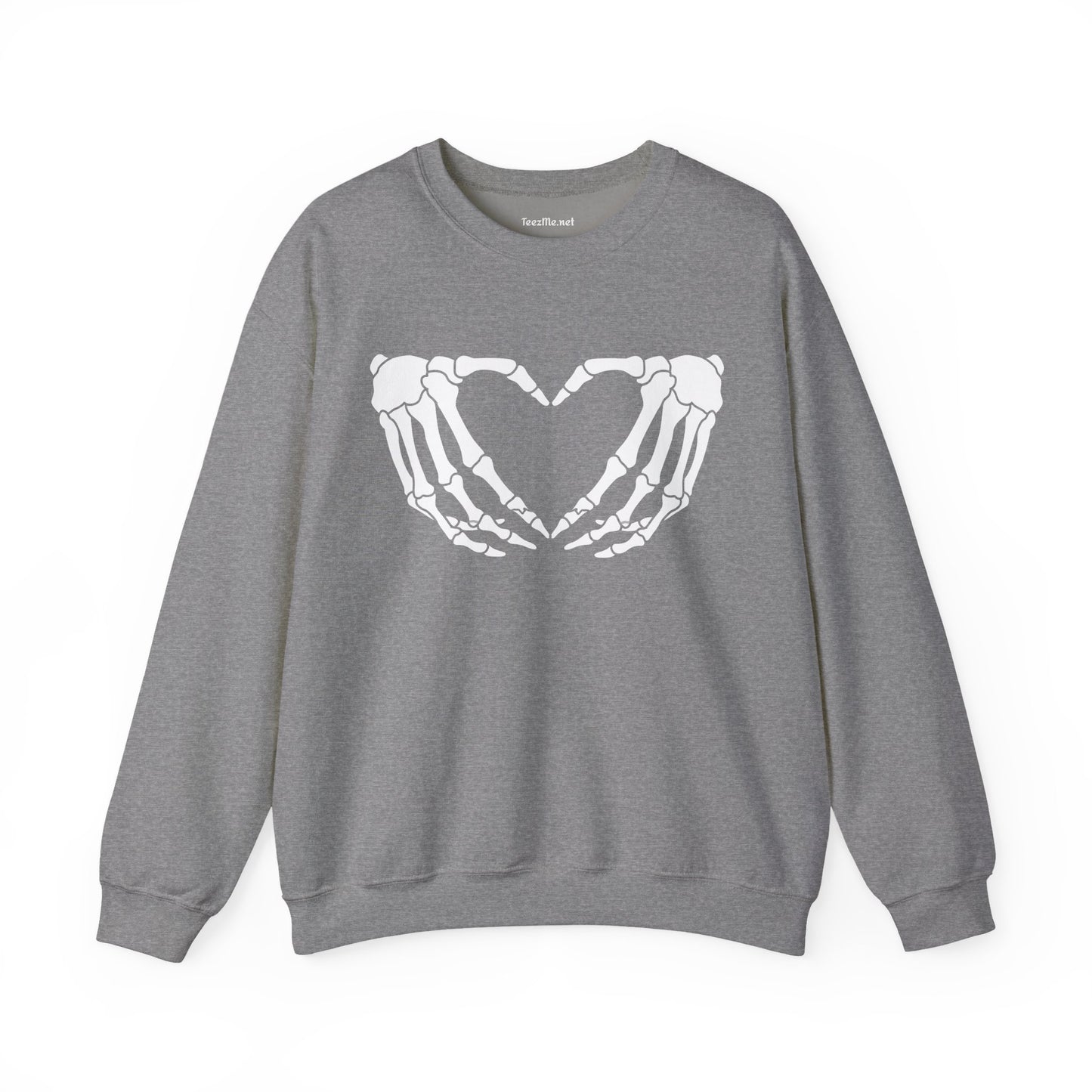 Skeleton Heart Hand Unisex Heavy Blend™ Crewneck Sweatshirt
