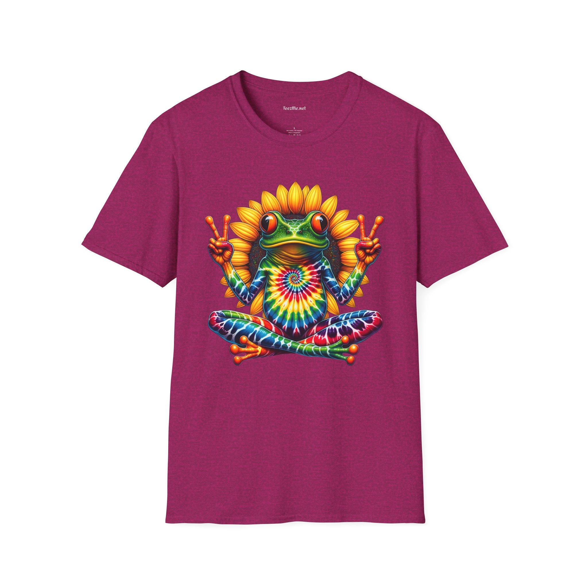 Peace Frog Tie-dye Unisex Softstyle T-Shirt 100% Cotton  #tarot